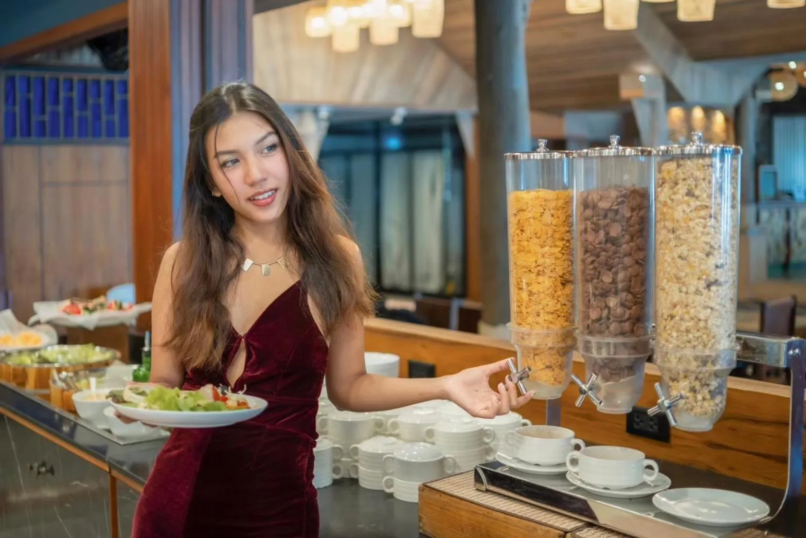 American breakfast in Sand Sea Resort Railay Beach