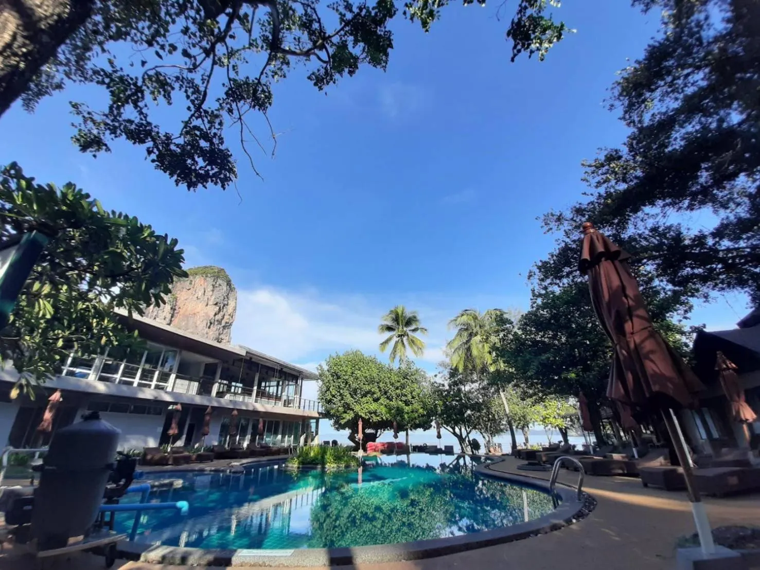 Pool view in Sand Sea Resort Railay Beach