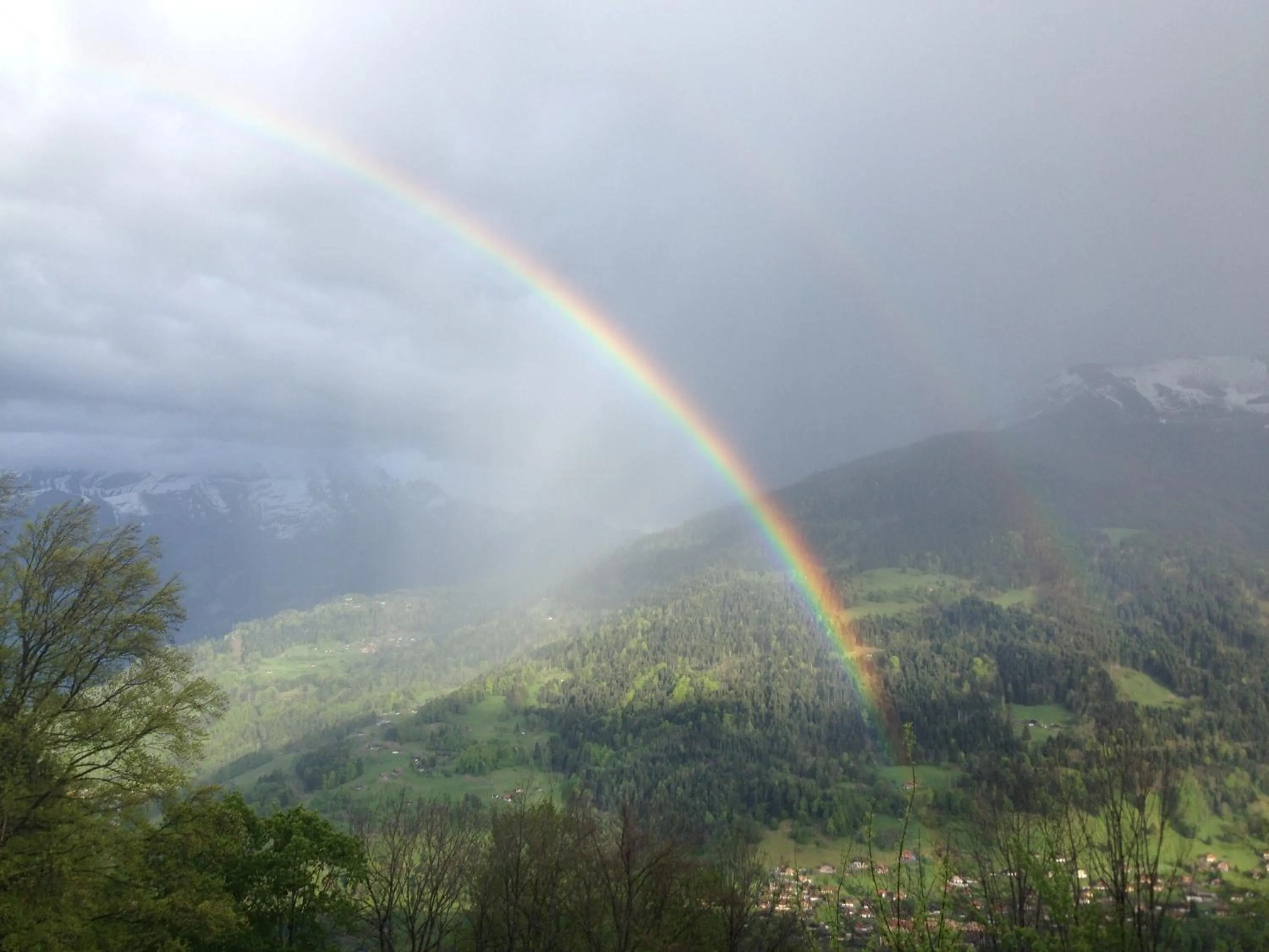 Mountain view in Chalet Ingas