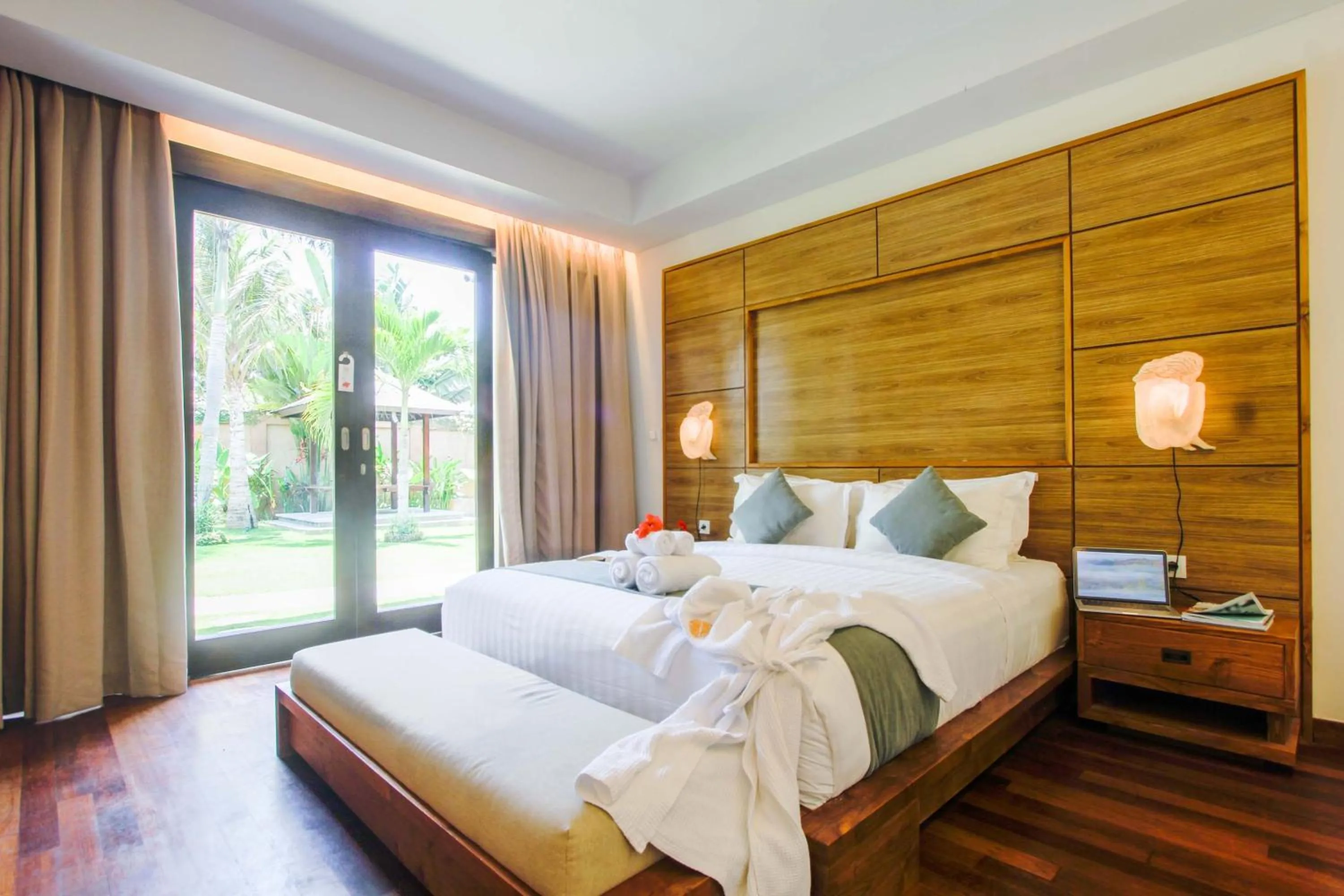 Bedroom, Bed in djabu Canggu Beach Villa