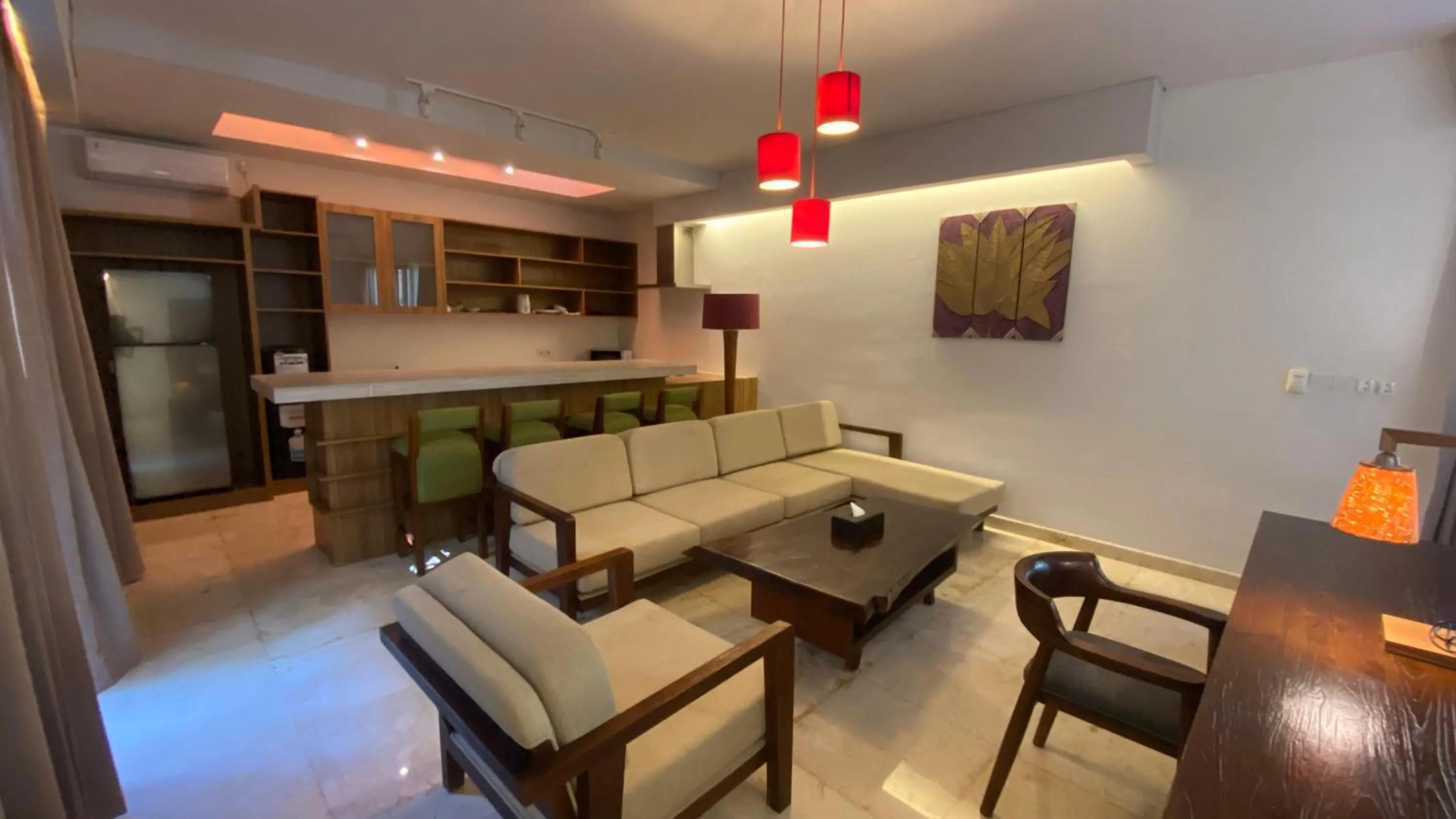 Kitchen or kitchenette in djabu Canggu Beach Villa