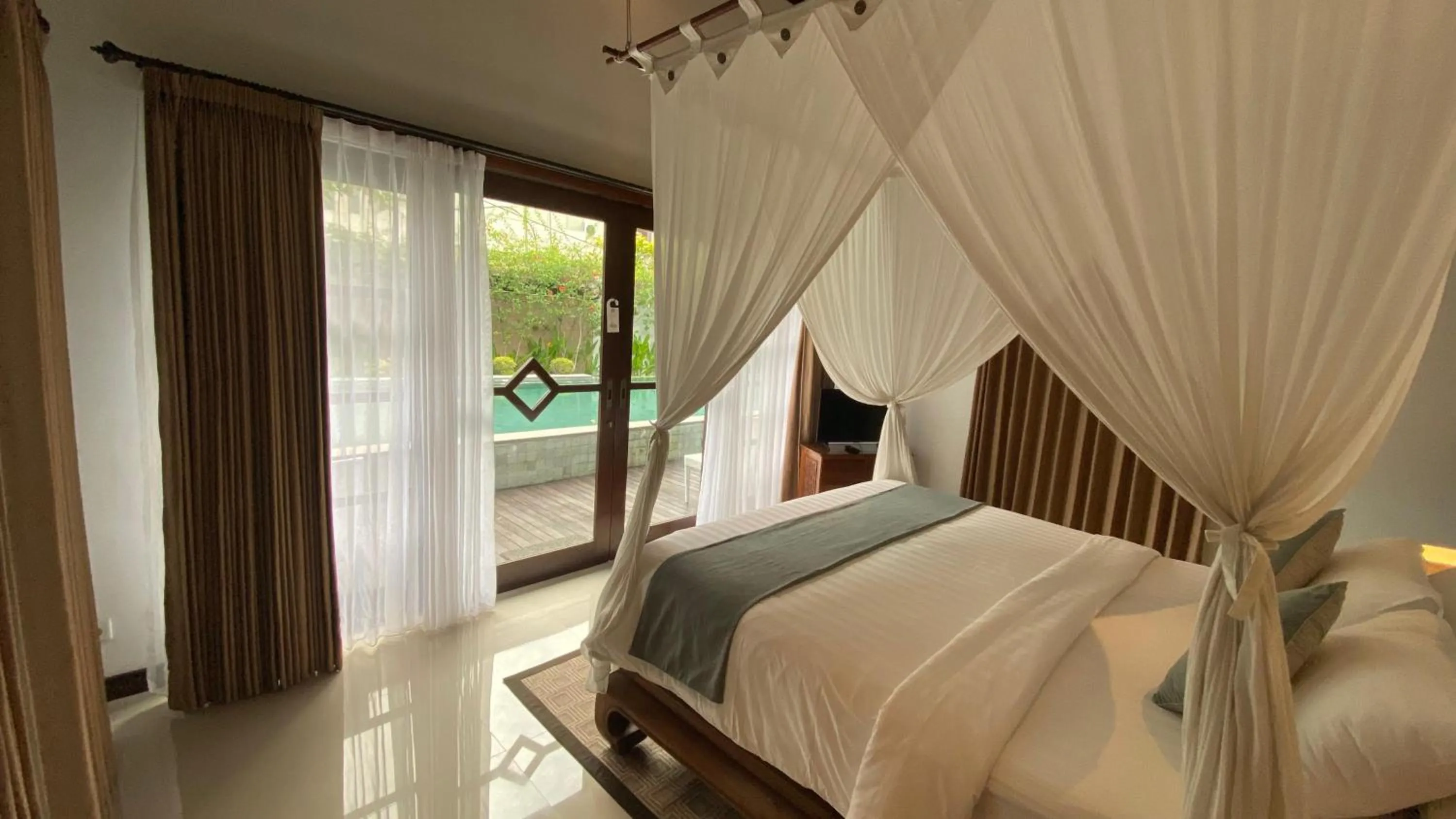 Bedroom, Bed in djabu Canggu Beach Villa