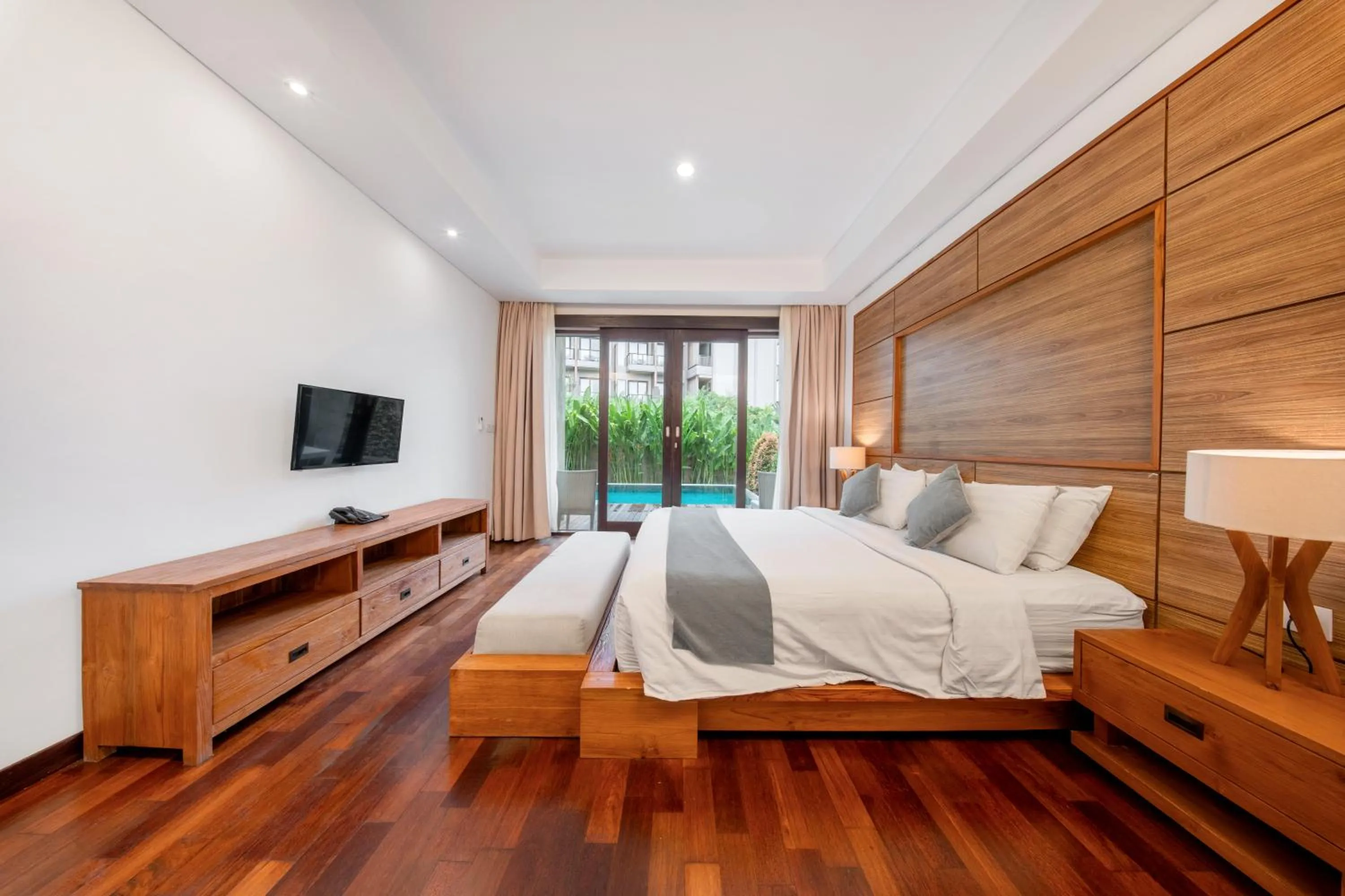 Bedroom, Bed in djabu Canggu Beach Villa