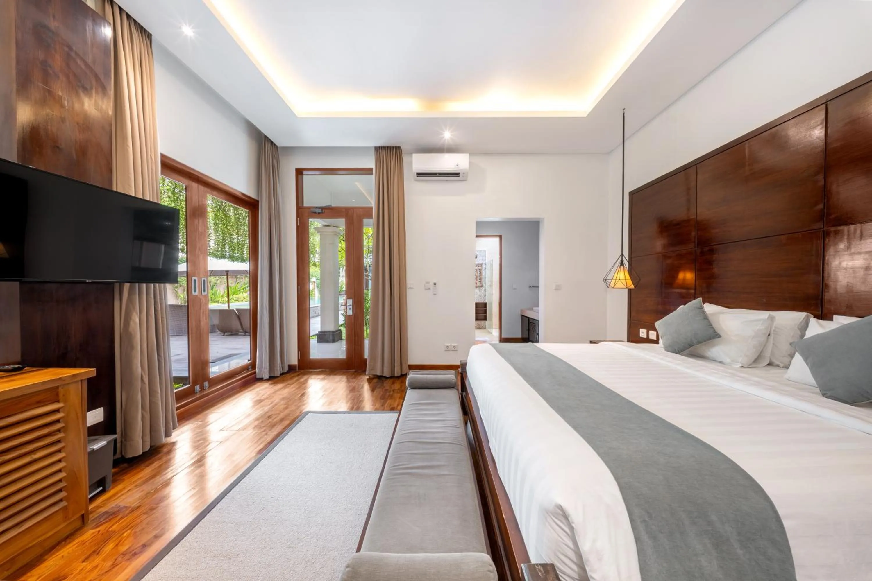 Bedroom, Bed in djabu Canggu Beach Villa