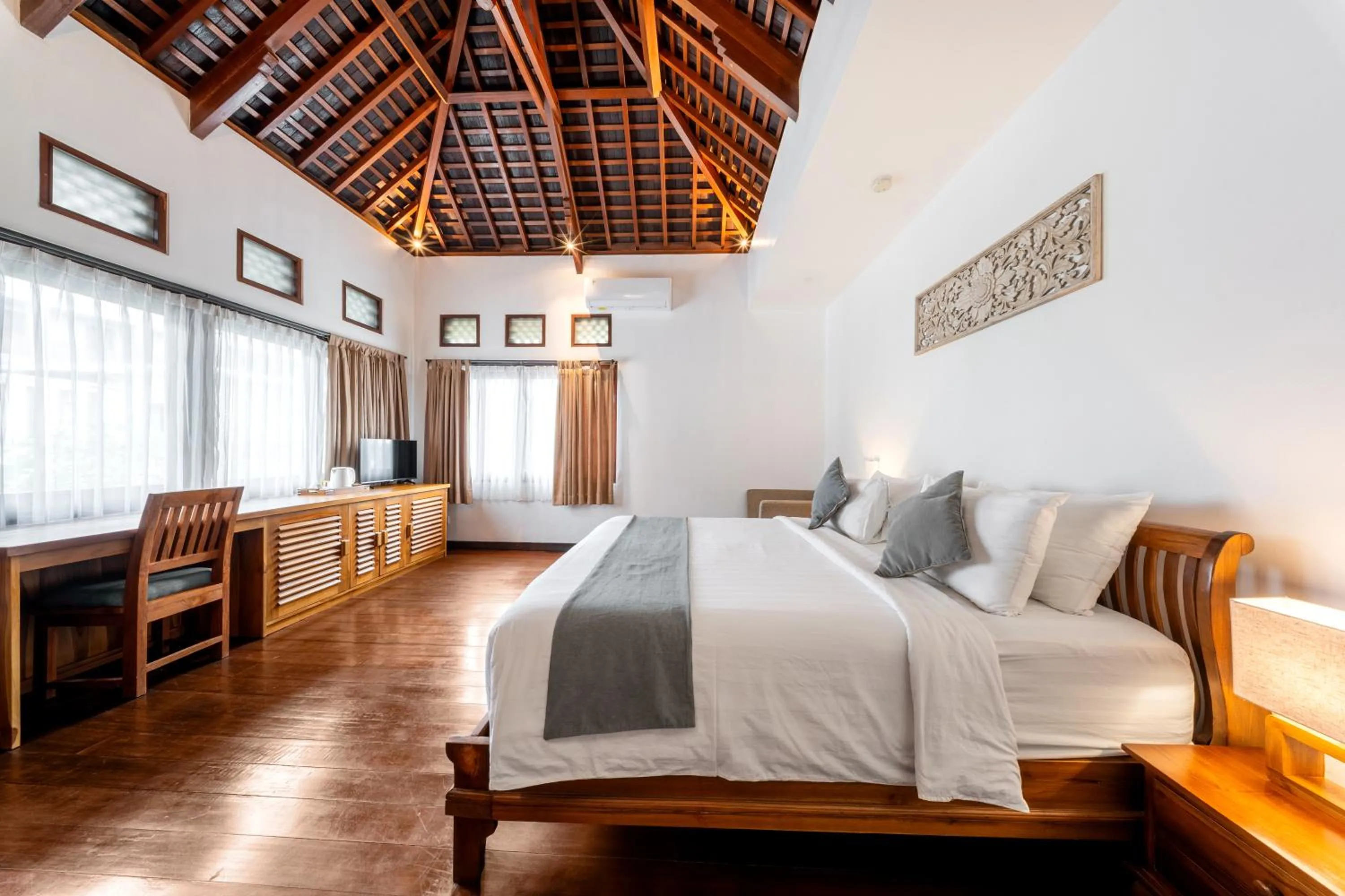 Bedroom, Bed in djabu Canggu Beach Villa