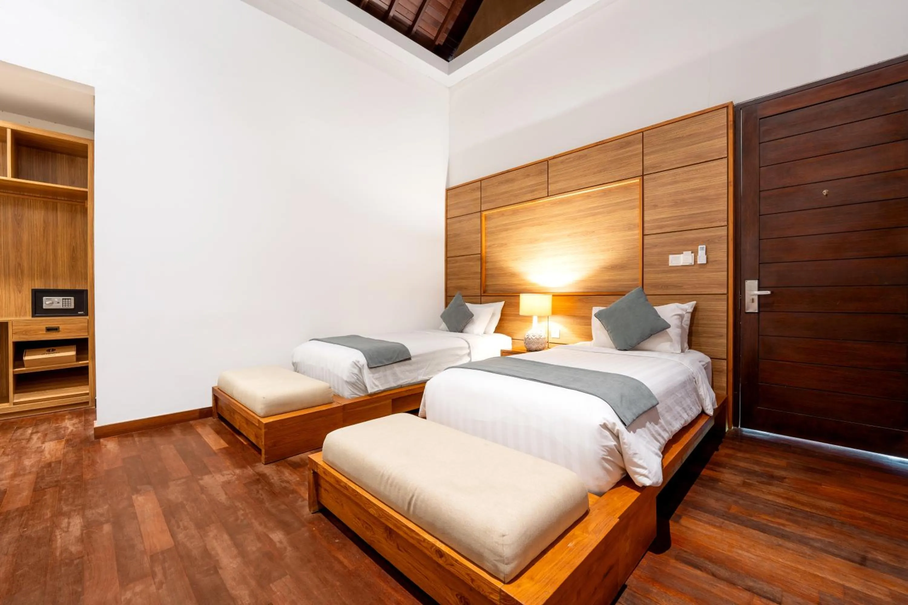 Bedroom, Bed in djabu Canggu Beach Villa