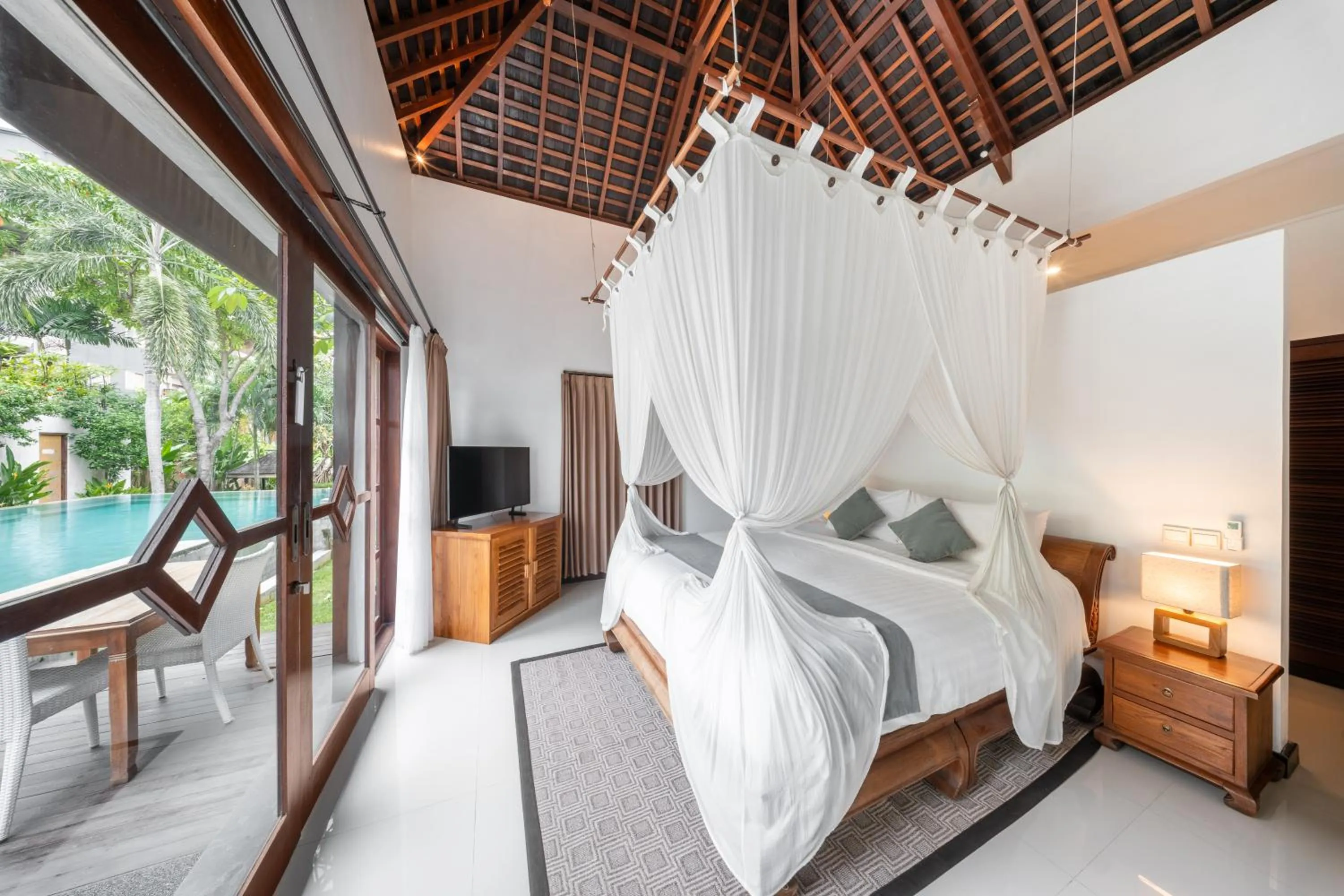 Bedroom, Bed in djabu Canggu Beach Villa