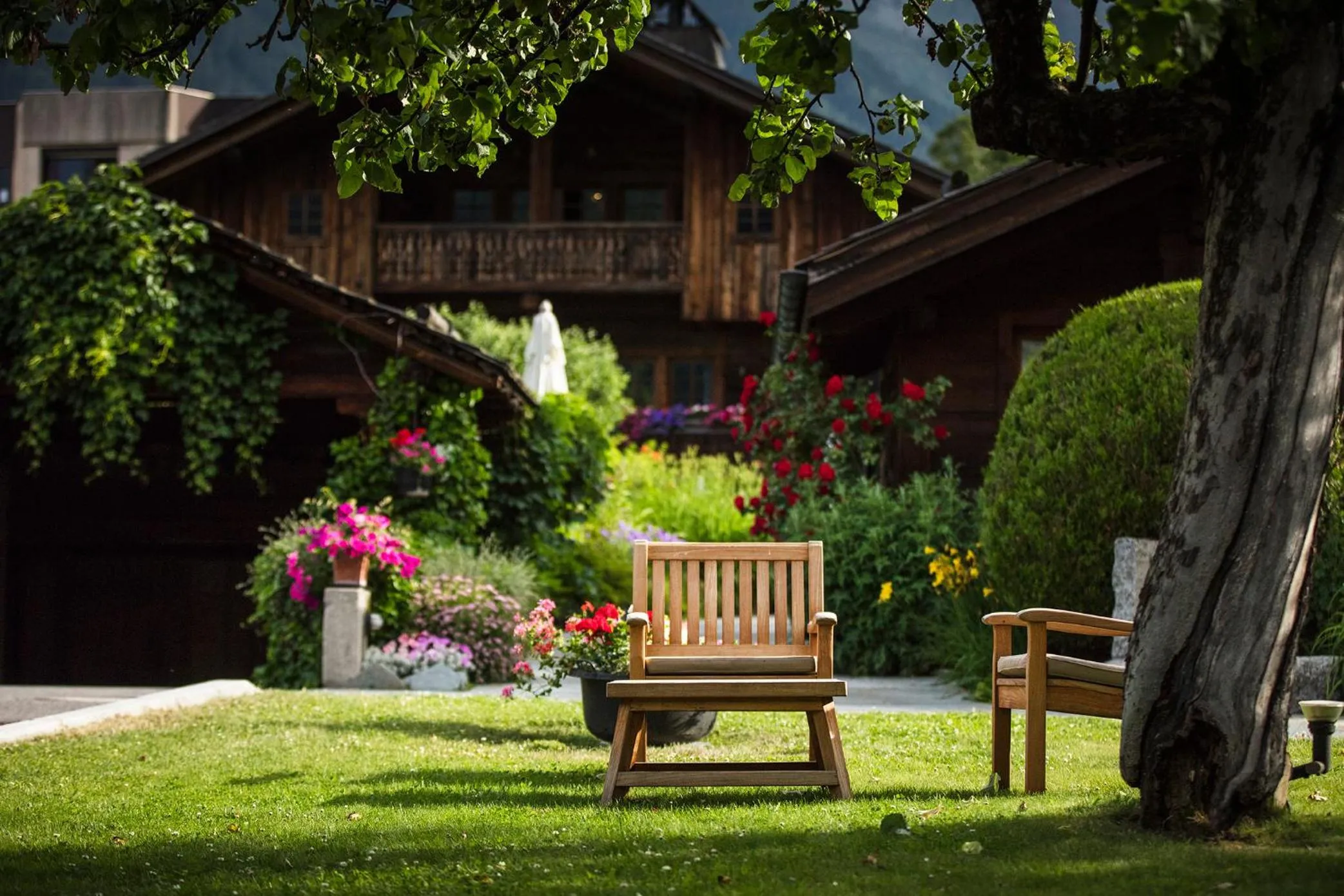 Garden in Le Hameau Albert 1er - Relais & Châteaux