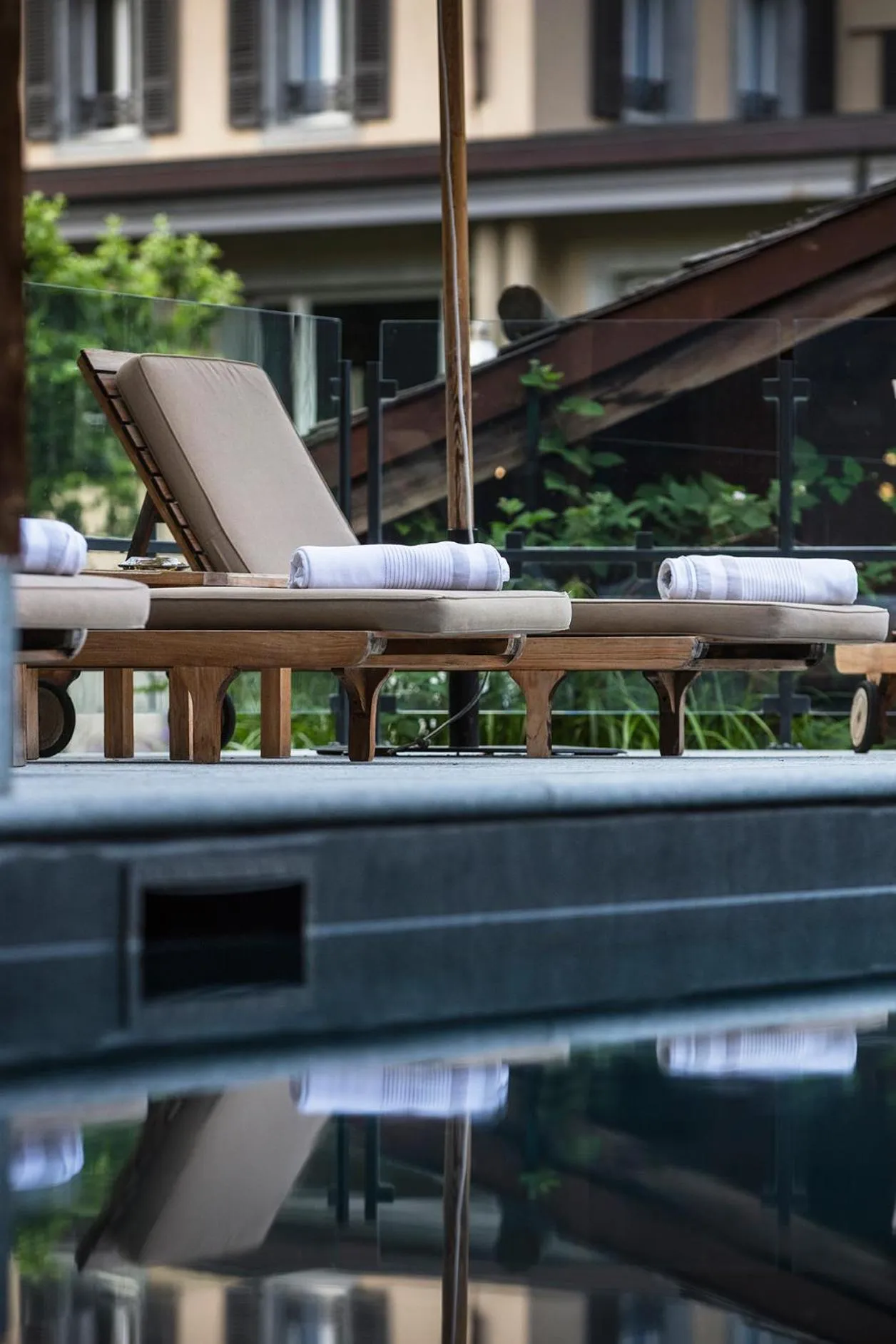 Swimming pool in Le Hameau Albert 1er - Relais & Châteaux