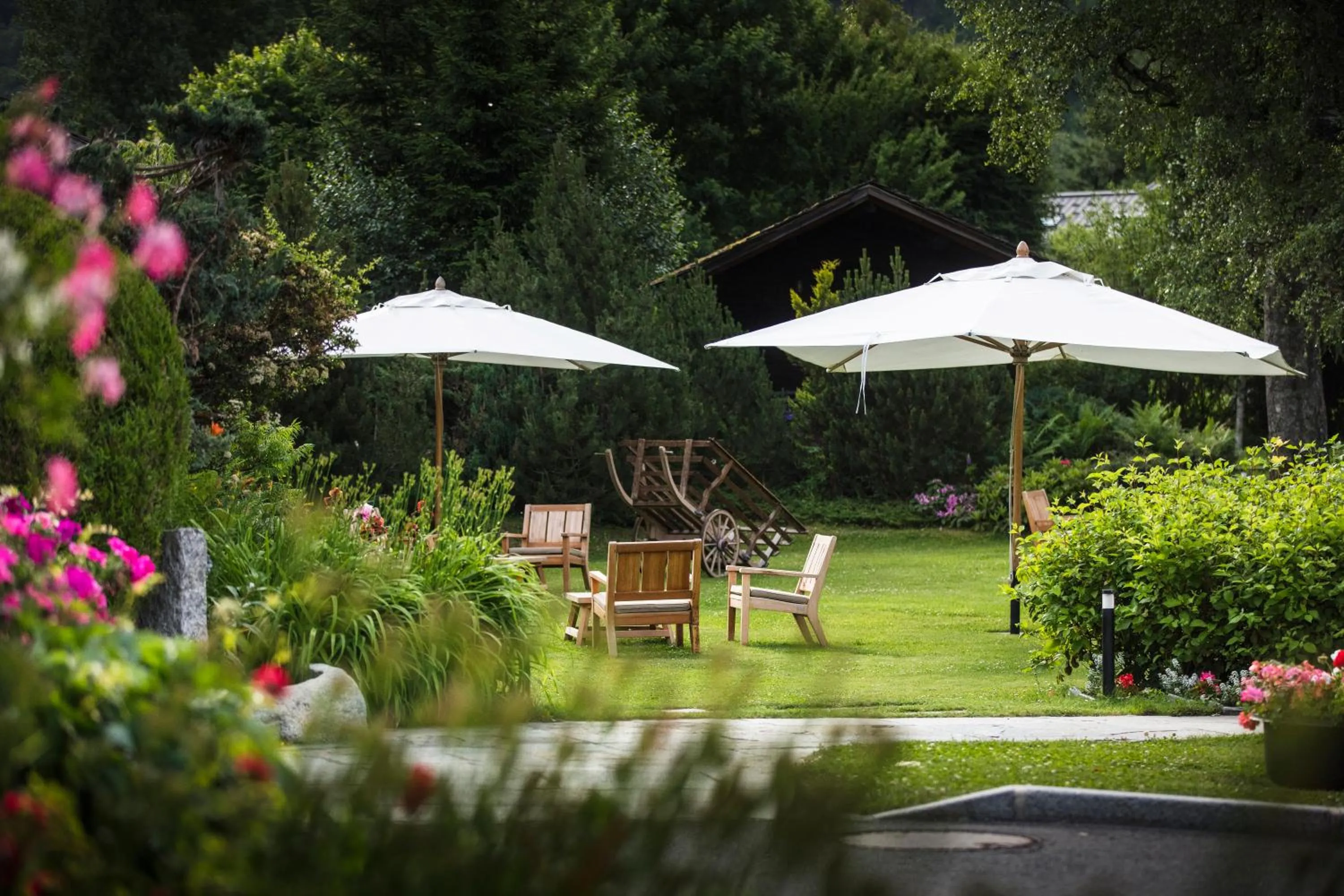 Garden in Le Hameau Albert 1er - Relais & Châteaux