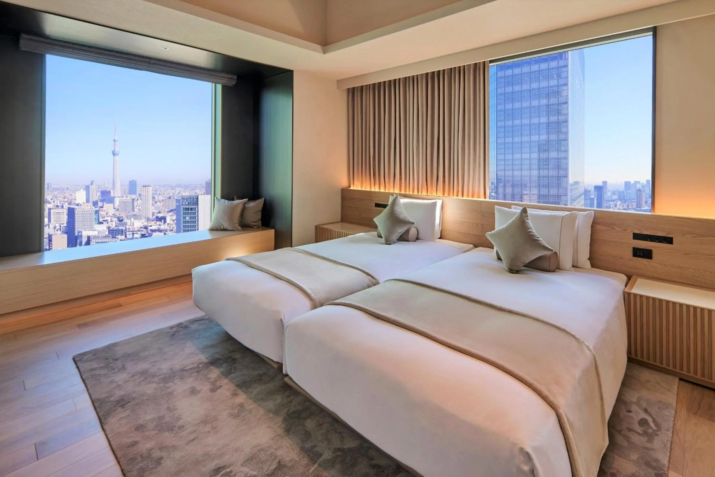 Photo of the whole room, Bed in The Royal Park Hotel Iconic Tokyo Shiodome