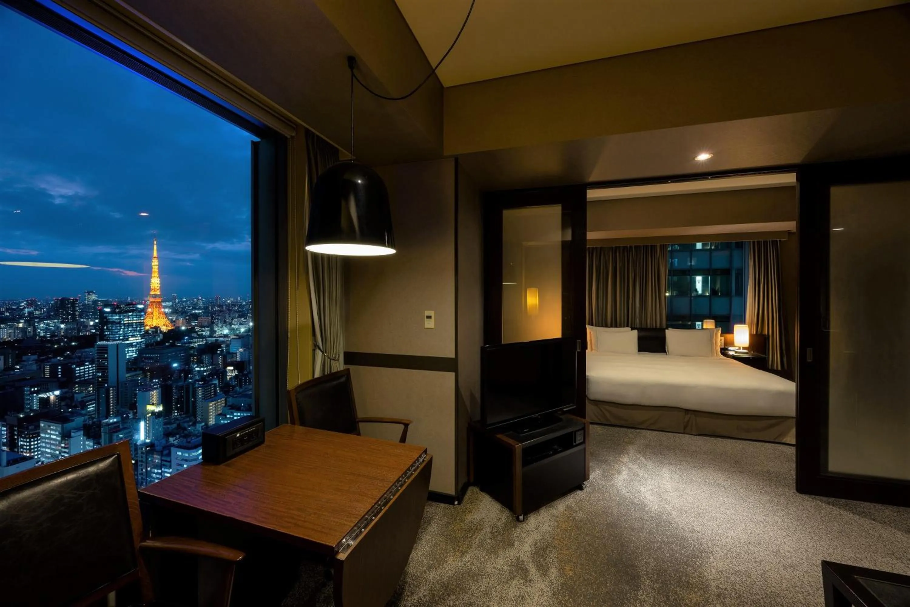 Photo of the whole room, Bed in The Royal Park Hotel Iconic Tokyo Shiodome