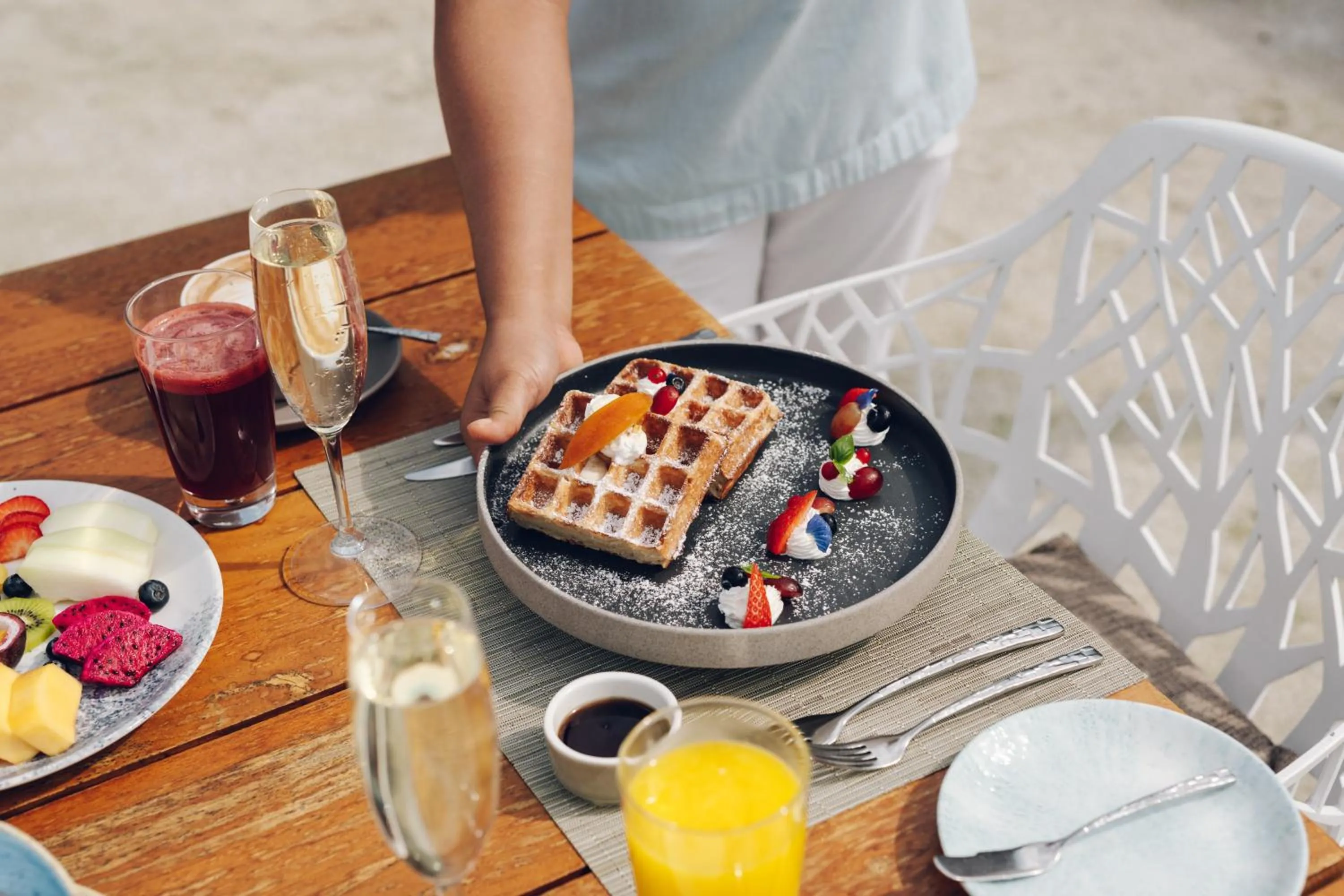 Food close-up in Huvafen Fushi Maldives