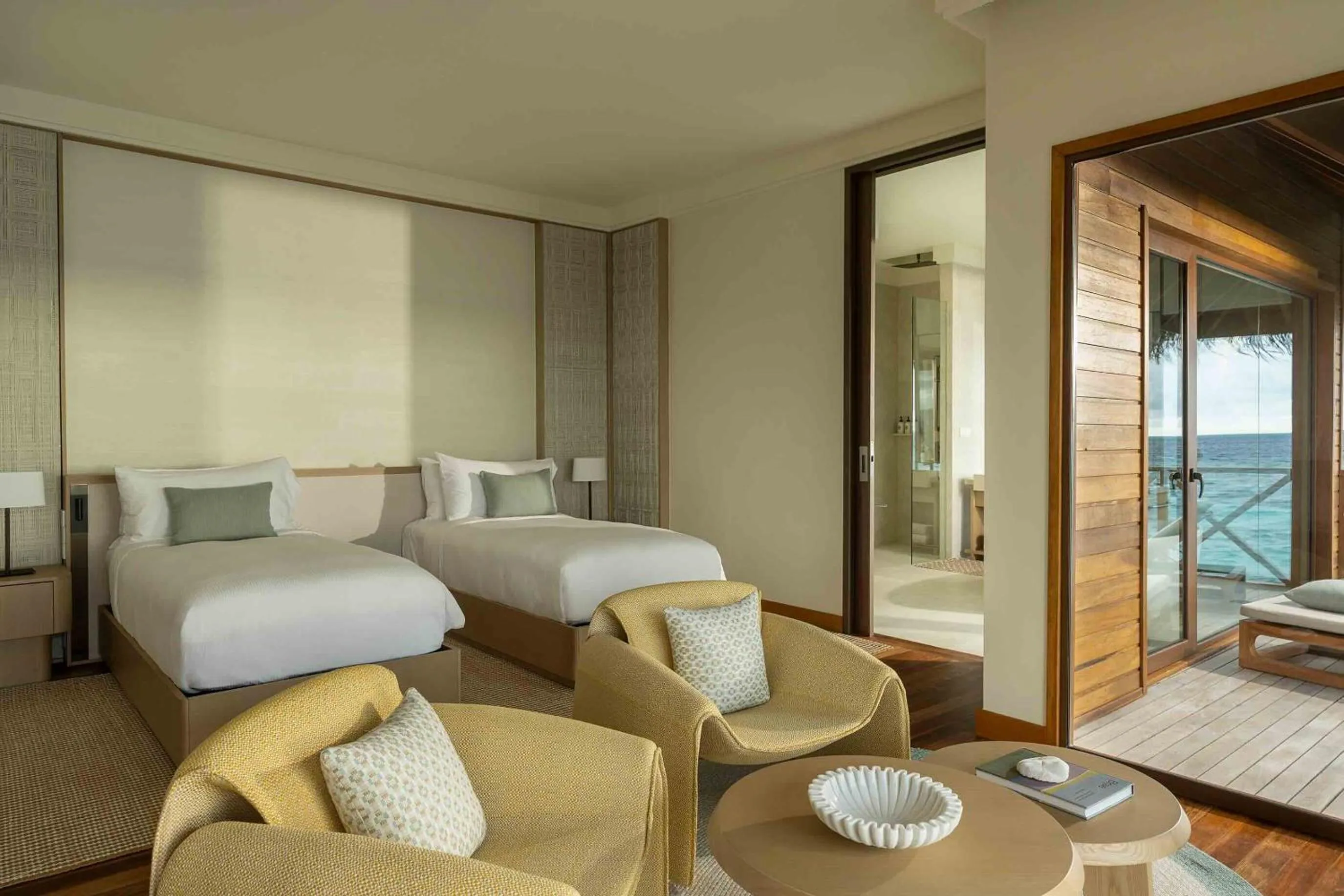 Bed in Huvafen Fushi Maldives