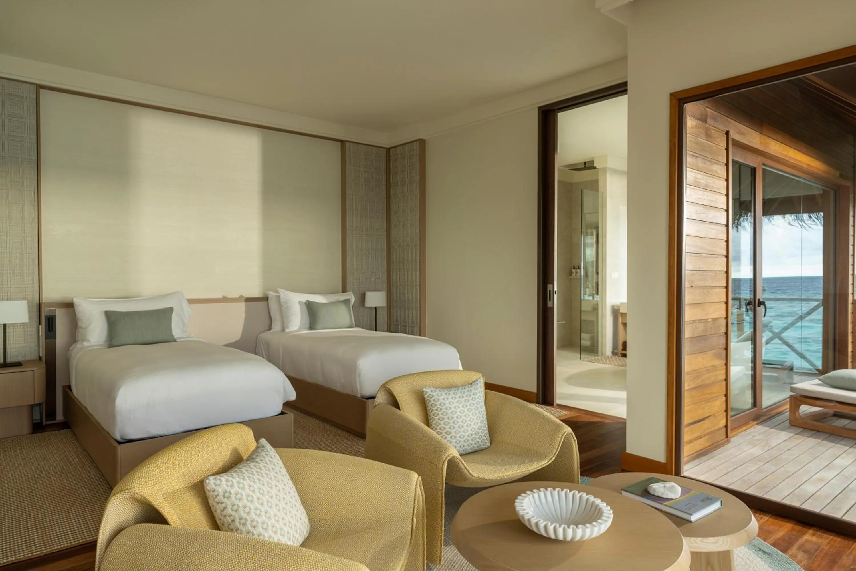 Bed in Huvafen Fushi Maldives