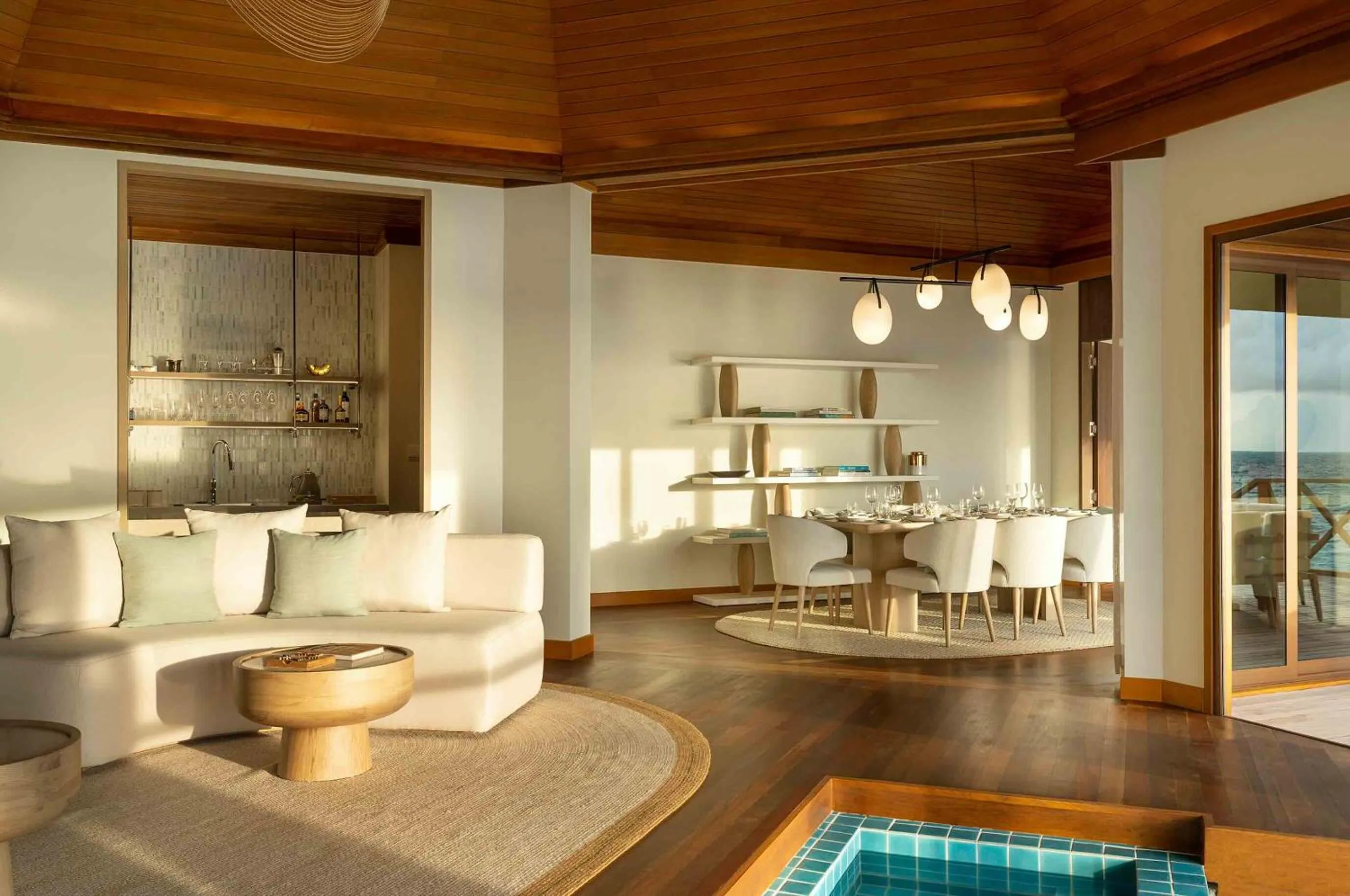 Living room in Huvafen Fushi Maldives