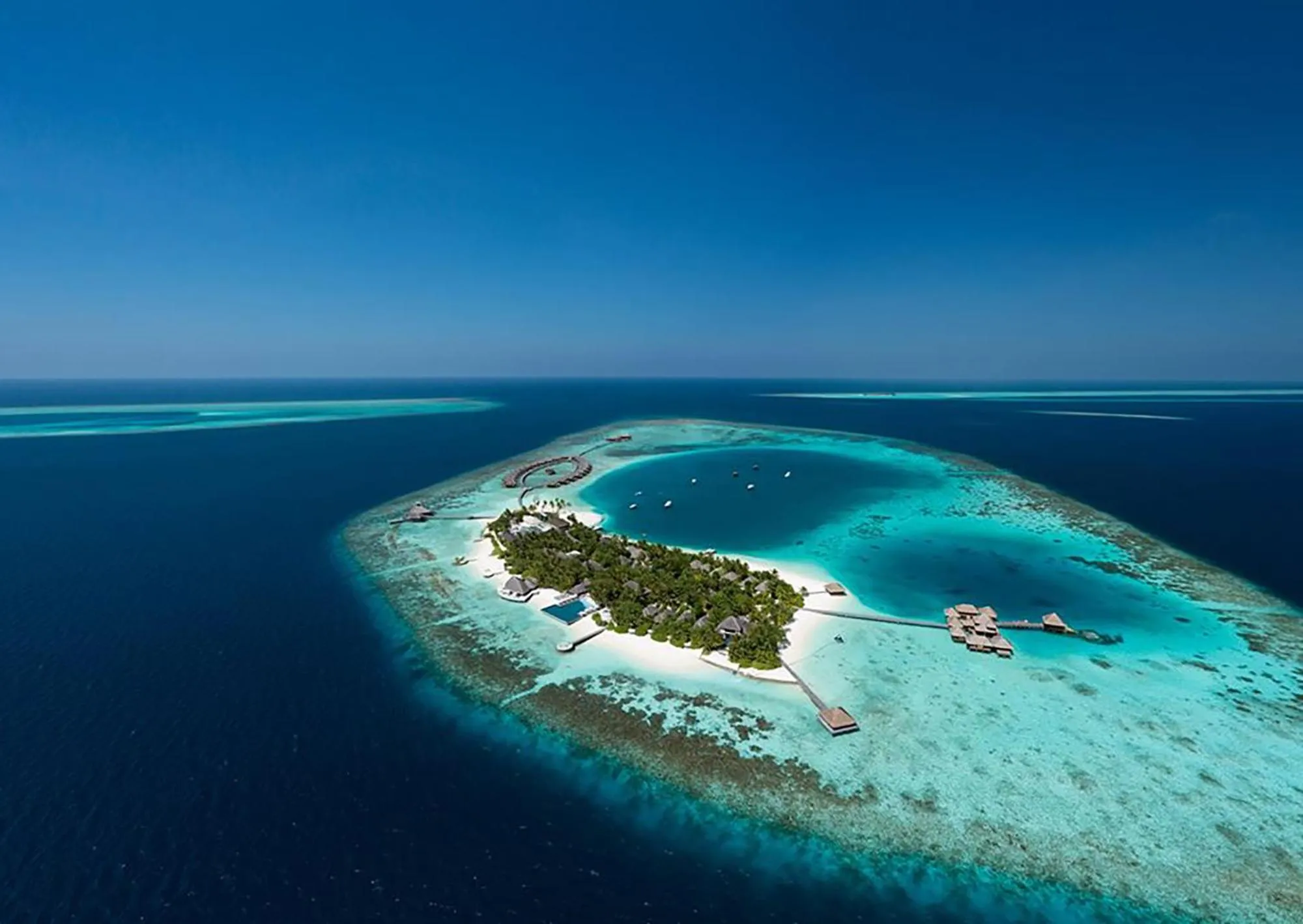 Bird's eye view in Huvafen Fushi Maldives