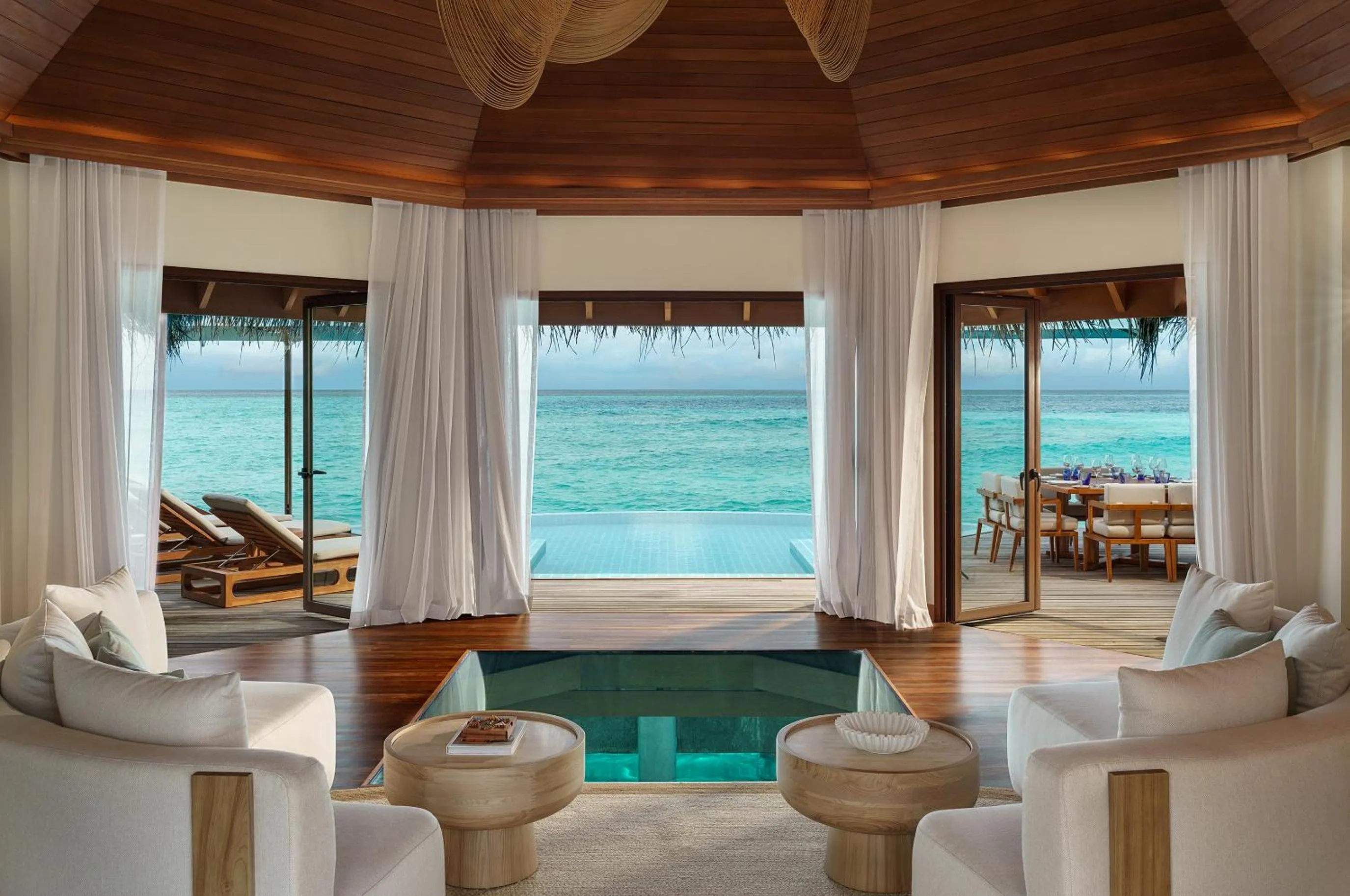 Living room in Huvafen Fushi Maldives