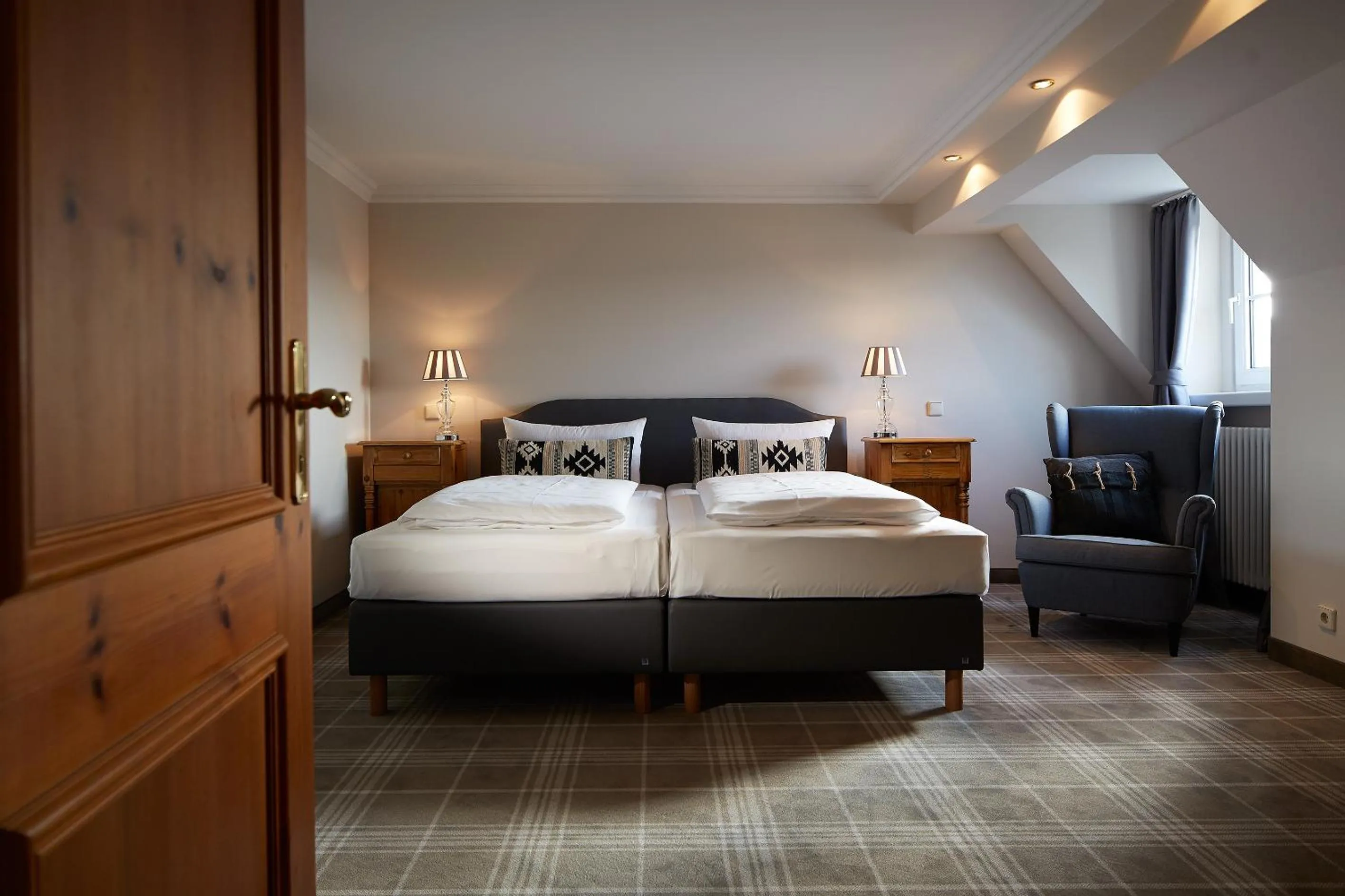 Bed in Gästehaus Warsteiner Welt