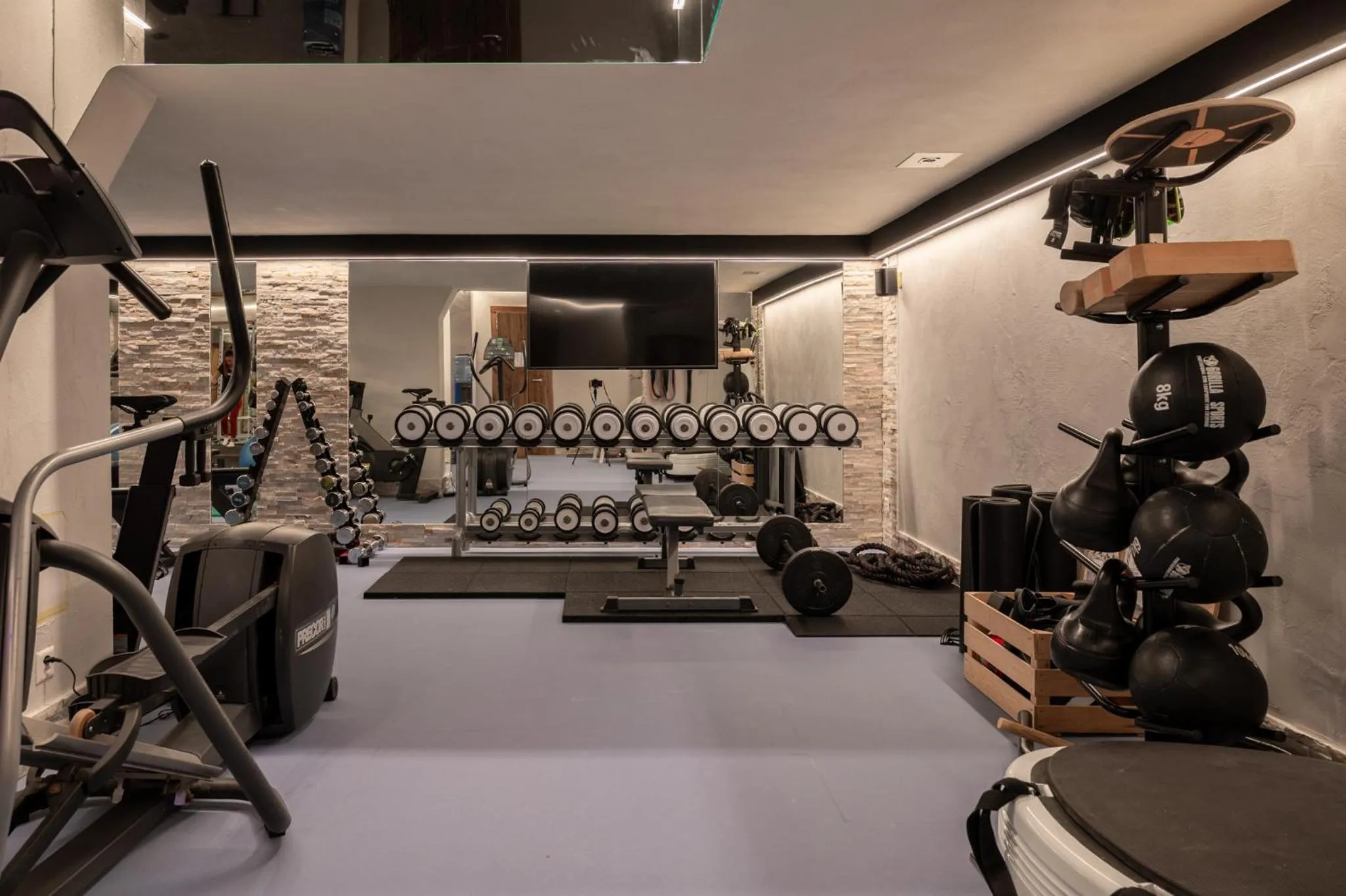 Fitness centre/facilities in Boutique Hotel Albana Real - Restaurants & Spa