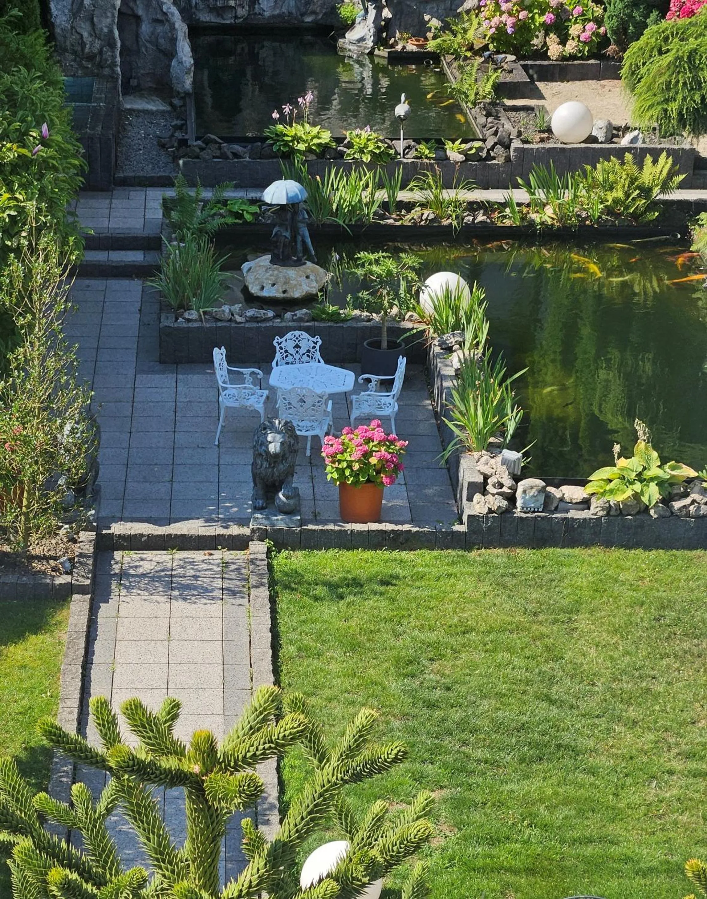Garden in Rheinhotel Larus