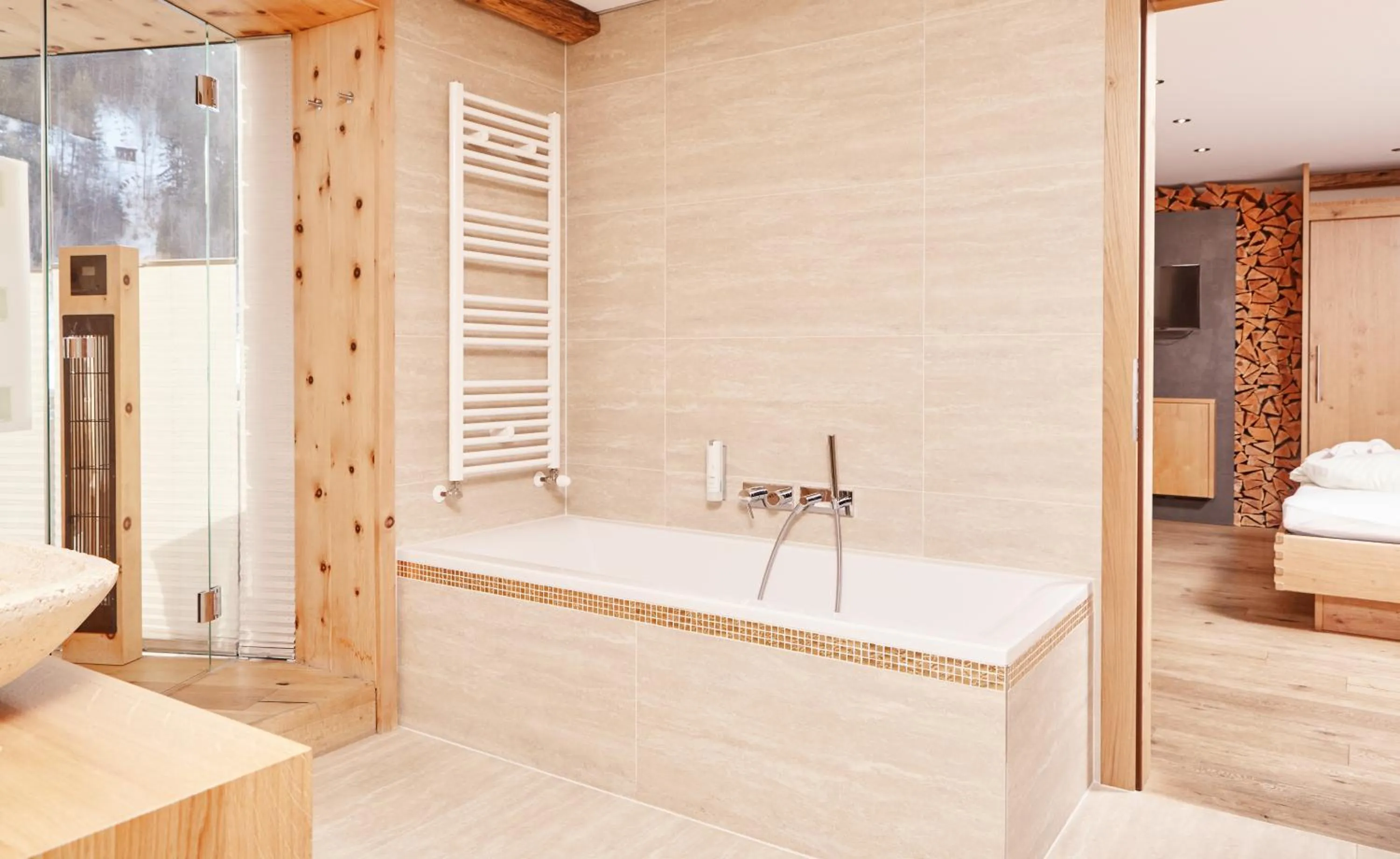 Bathroom in Hotel Riederhof- Urlaub mit WAU!