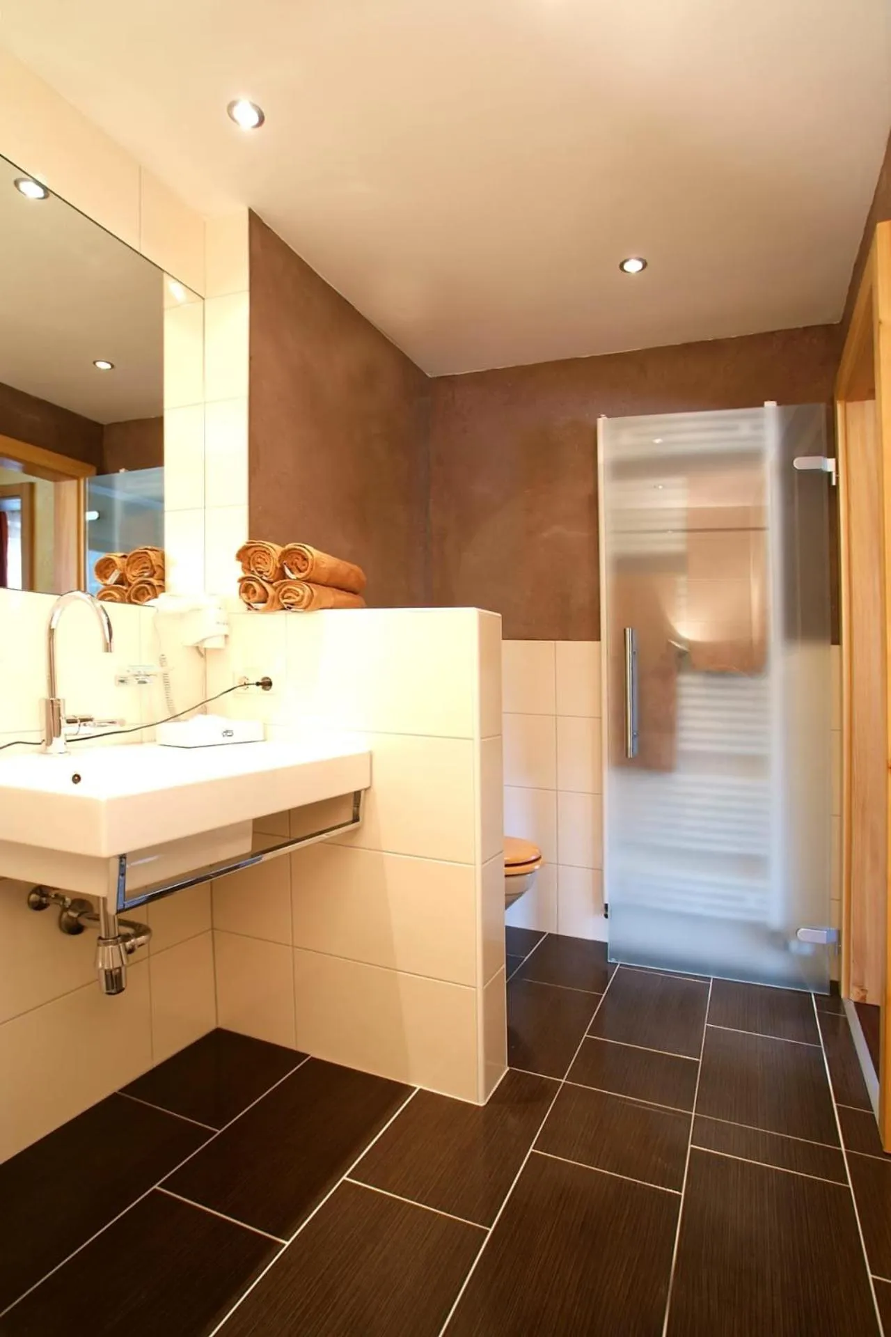 Bathroom in Hotel Riederhof- Urlaub mit WAU!