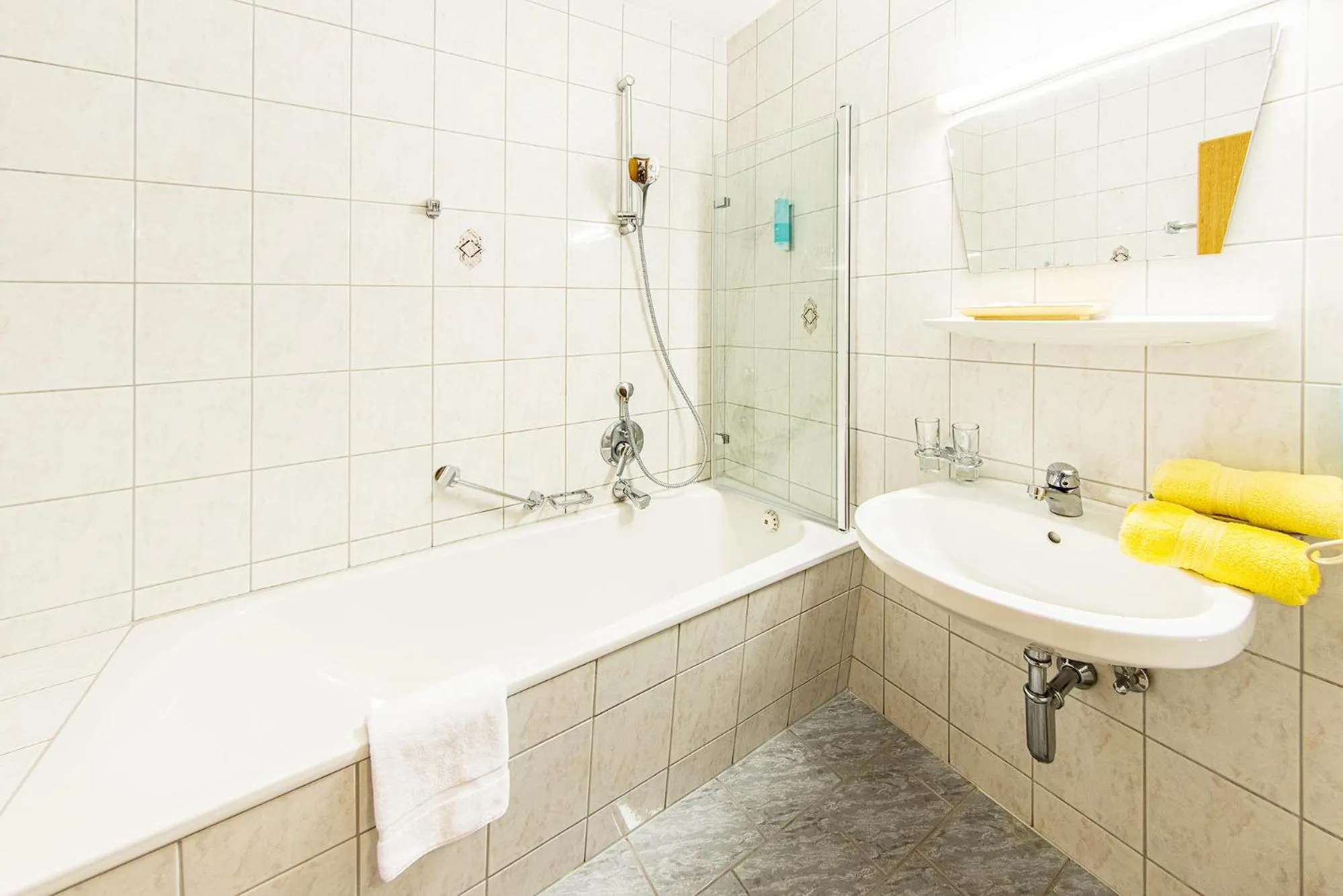 Bathroom in Hotel Riederhof- Urlaub mit WAU!