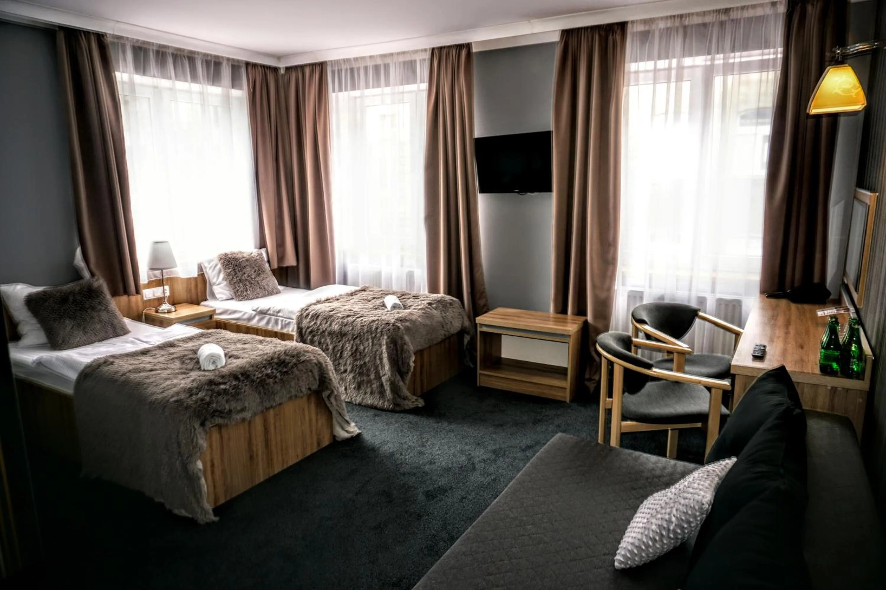 Bed in Aviator Hotel Restauracja & SPA