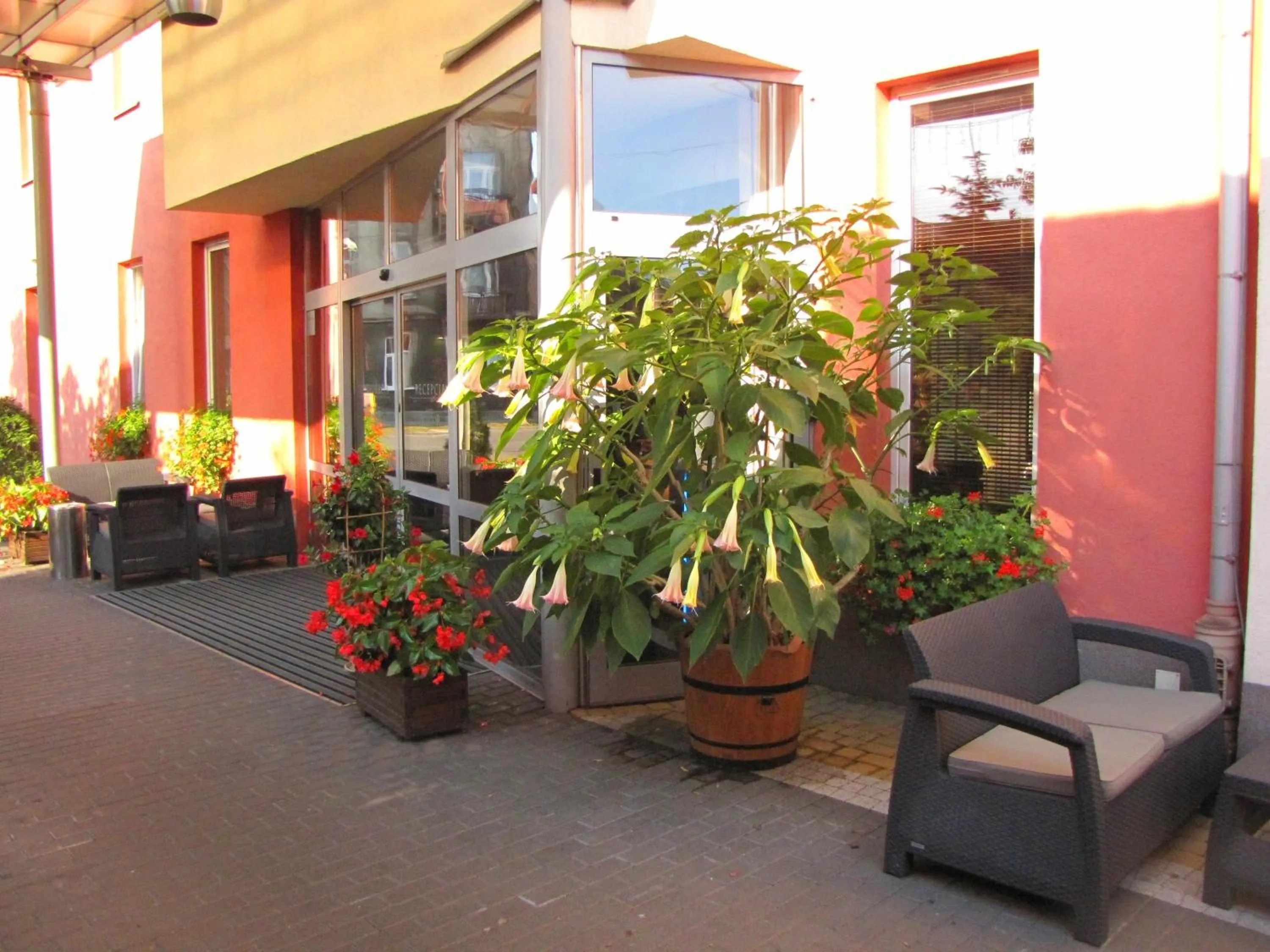 Patio in Aviator Hotel Restauracja & SPA