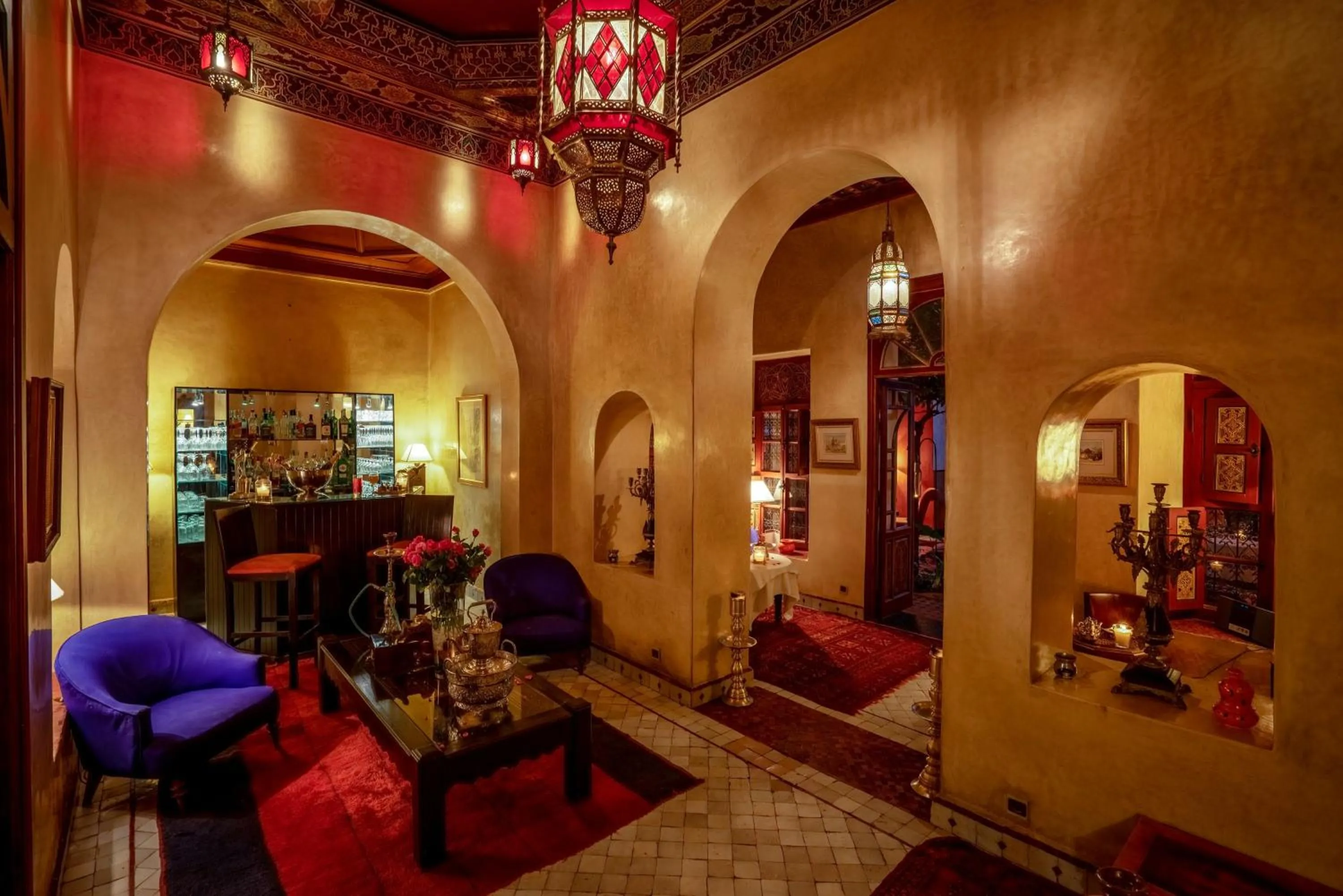 Communal lounge/ TV room in Riad Ayadina & SPA