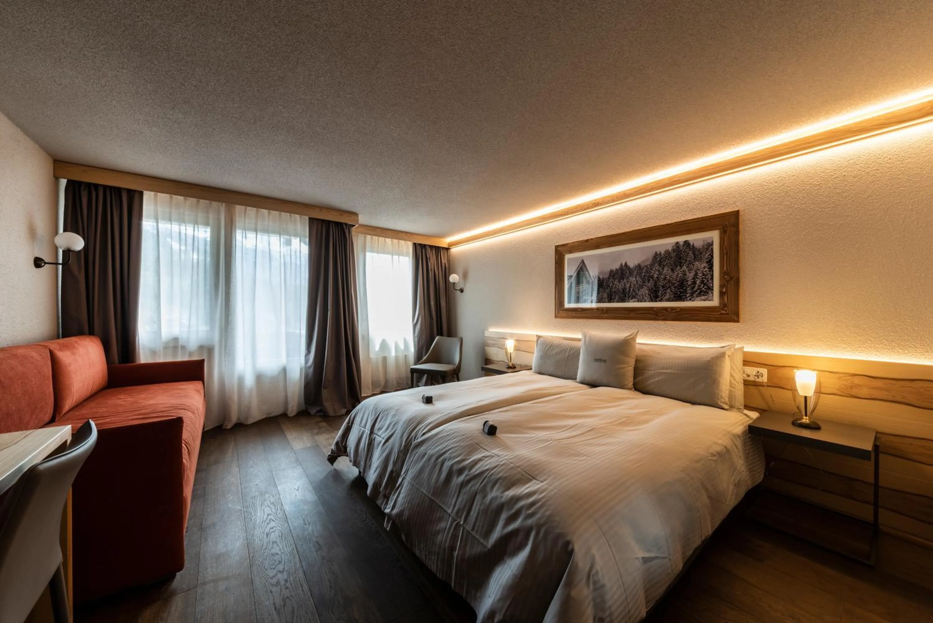 Bed in Hotel Maya Caprice