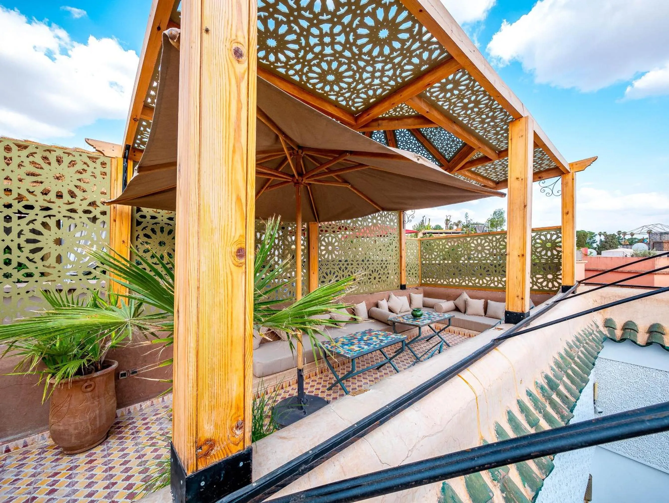 Patio in Riad La Croix Berbere