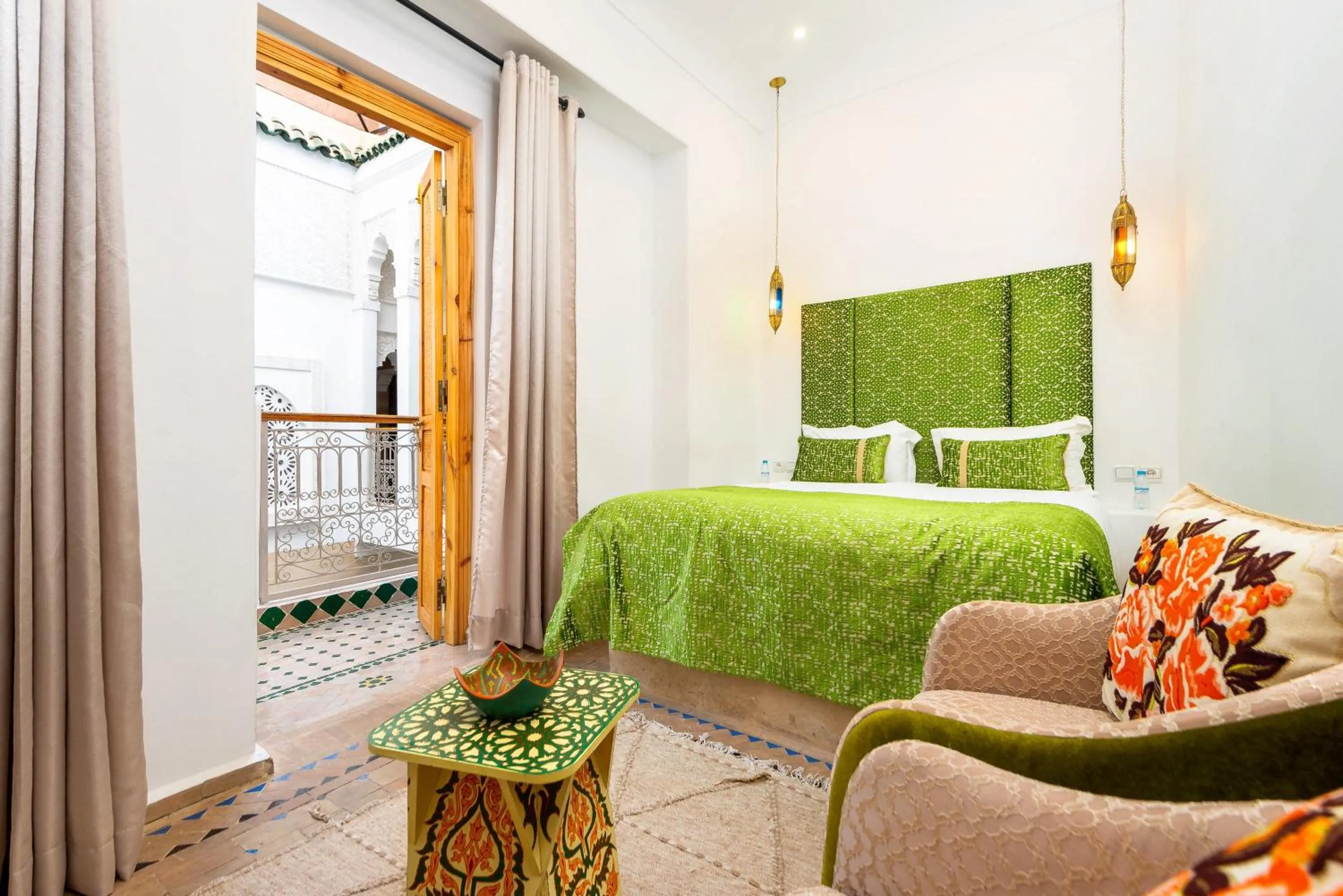 Bedroom, Bed in Riad La Croix Berbere