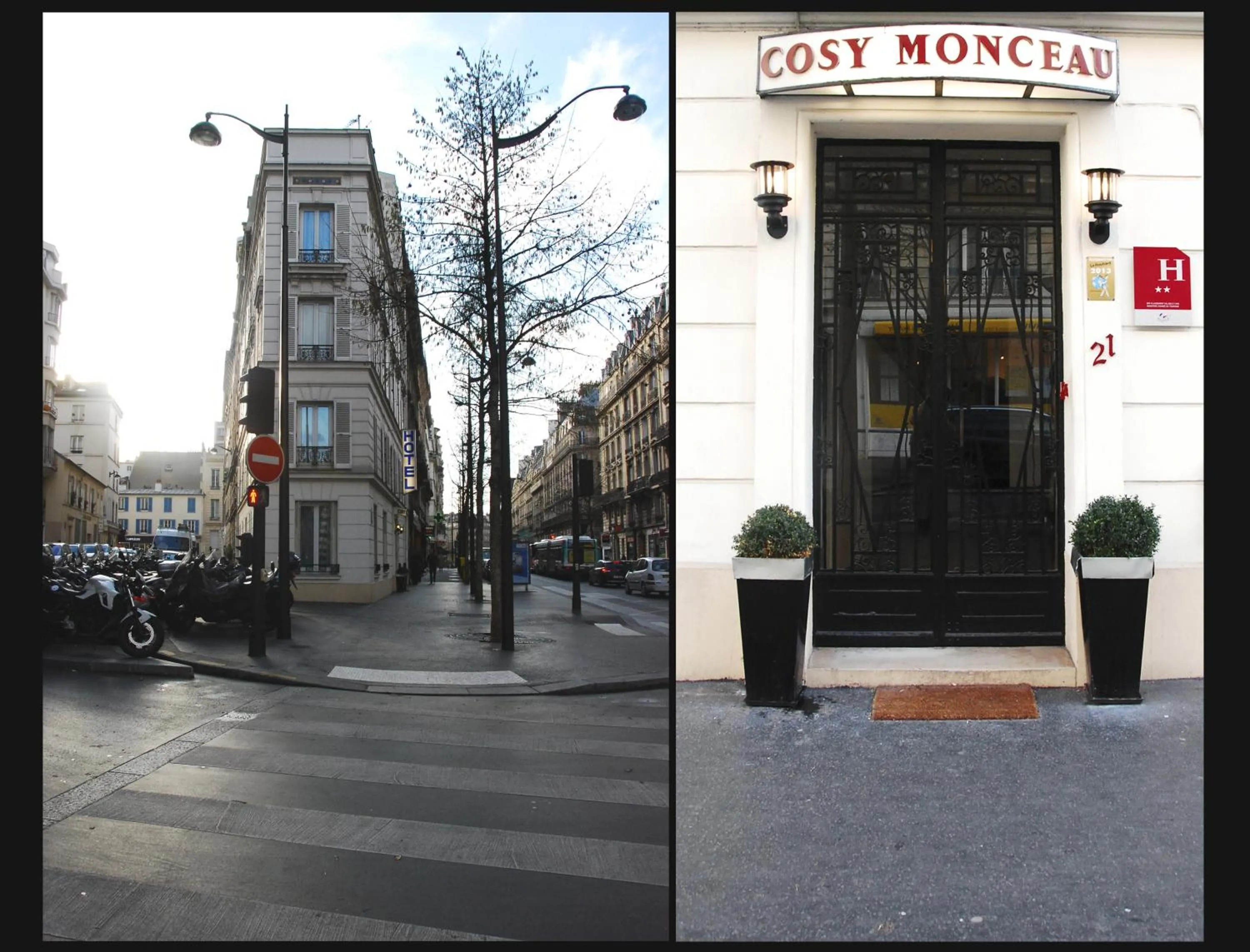 Property building in Hotel Cosy Monceau