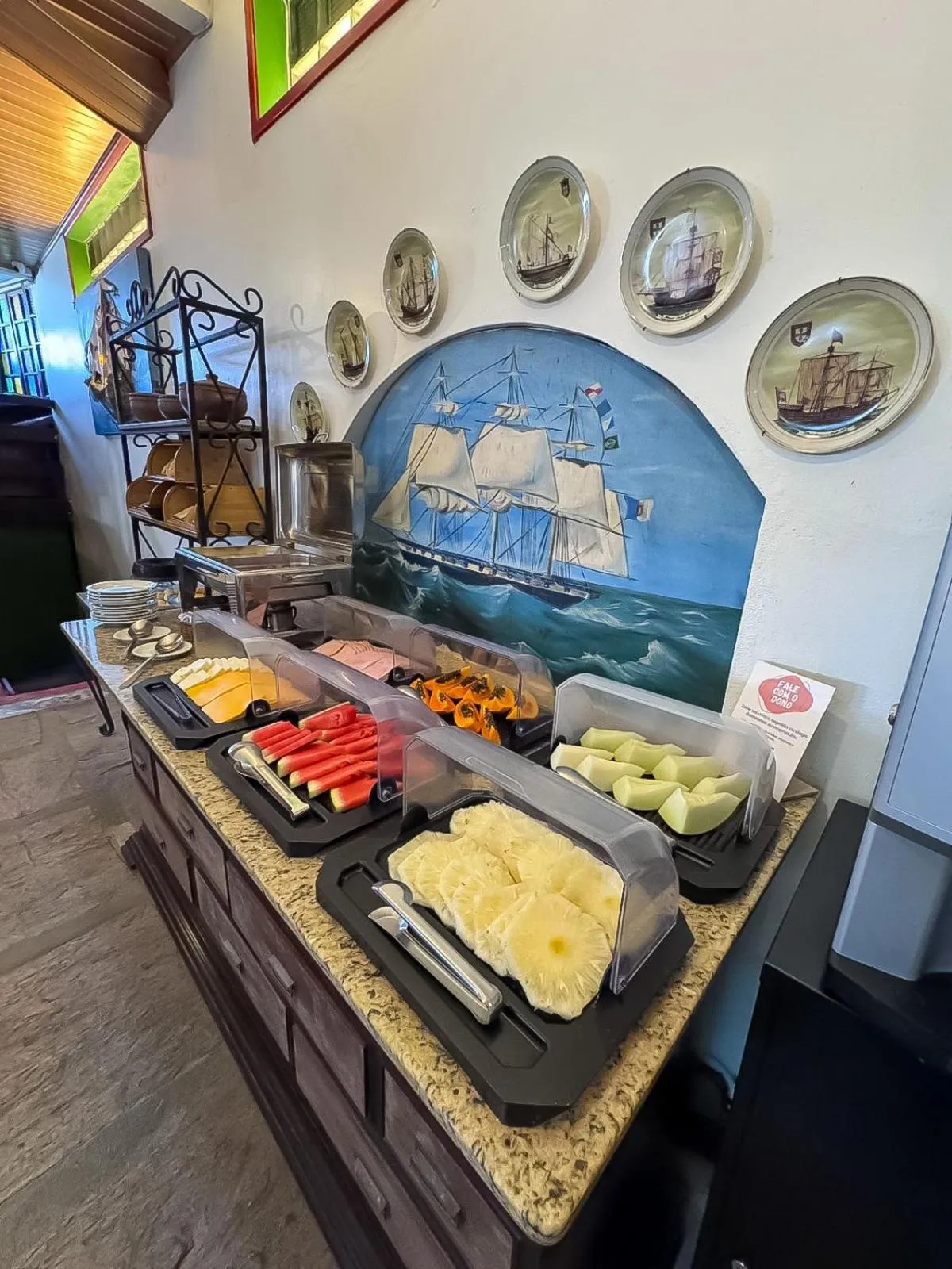 Decorative detail in Pousada Estalagem do Porto