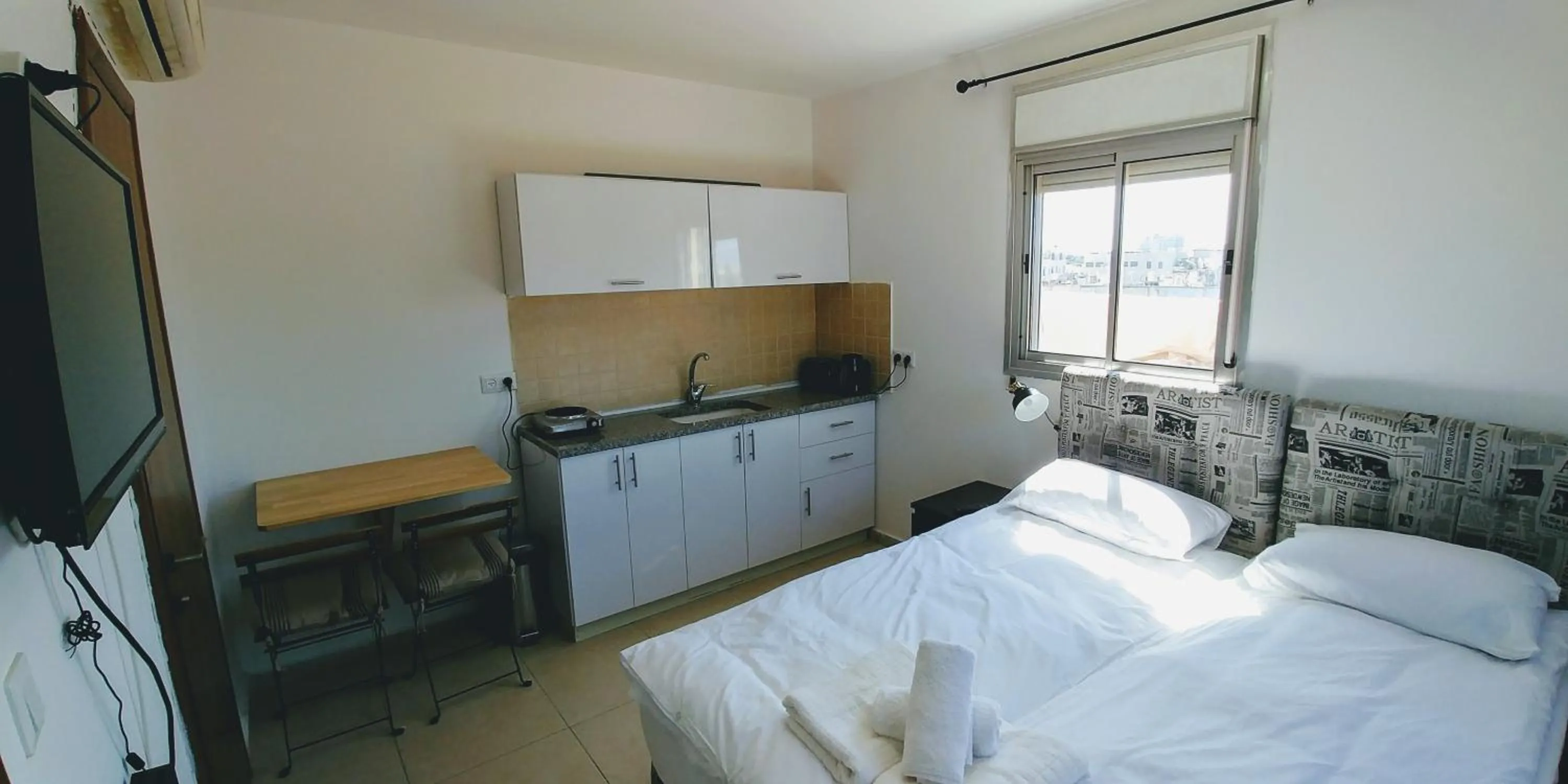 Photo of the whole room, Bed in Old Jaffa's Penthouse Boutique Hostel