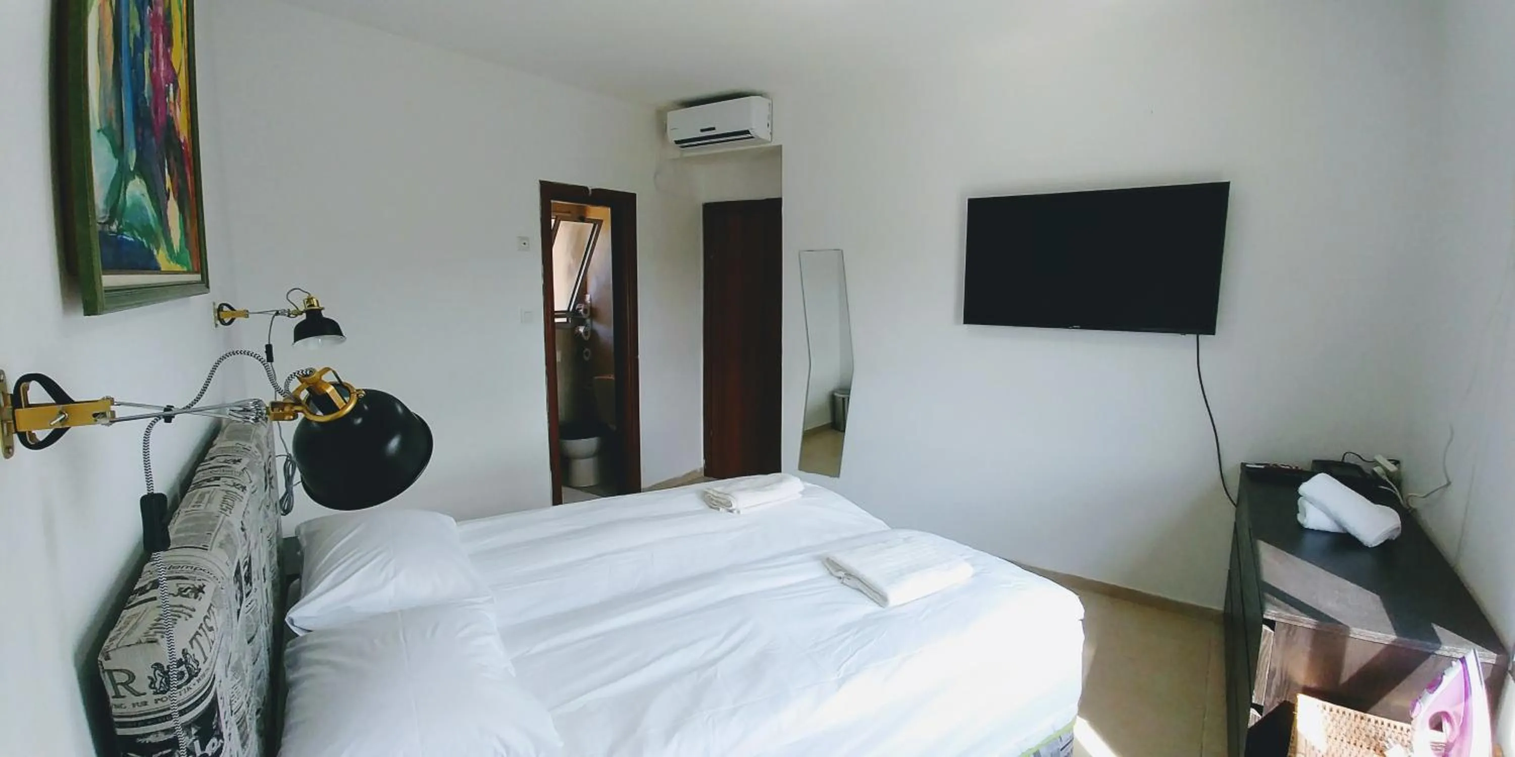 Photo of the whole room, Bed in Old Jaffa's Penthouse Boutique Hostel