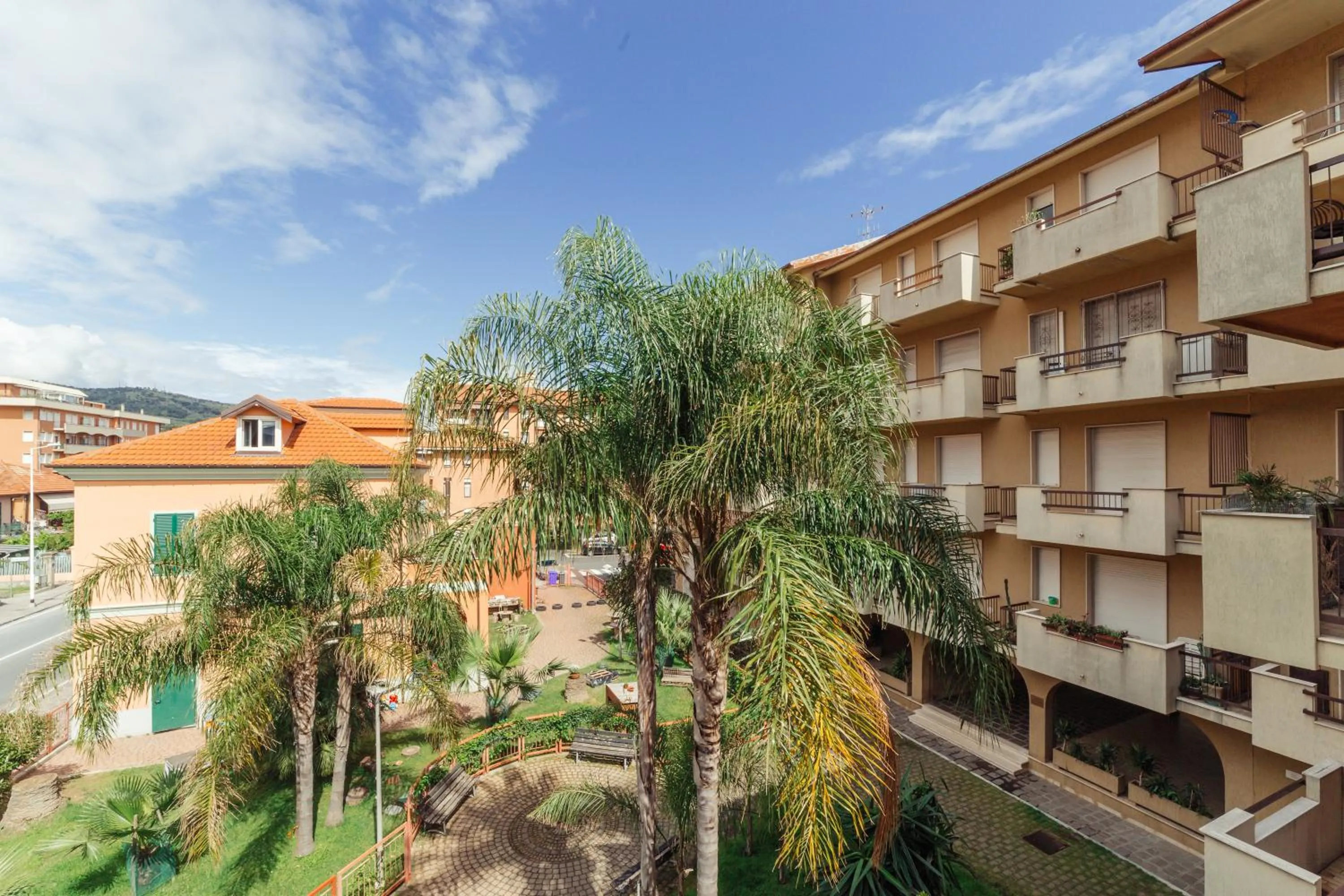 Garden view in Residence Greco