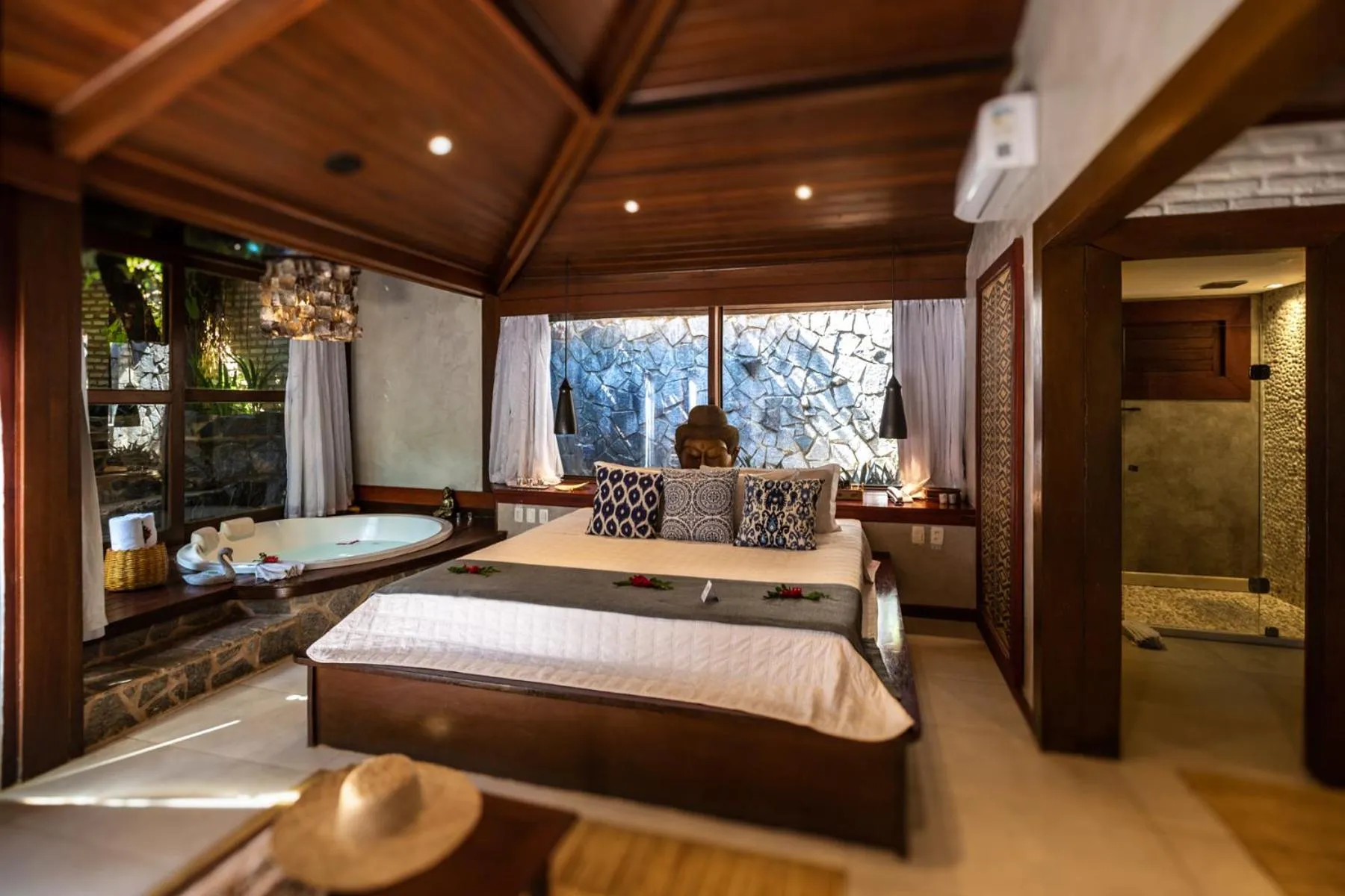 Bed in Hotel Sombra e Água Fresca