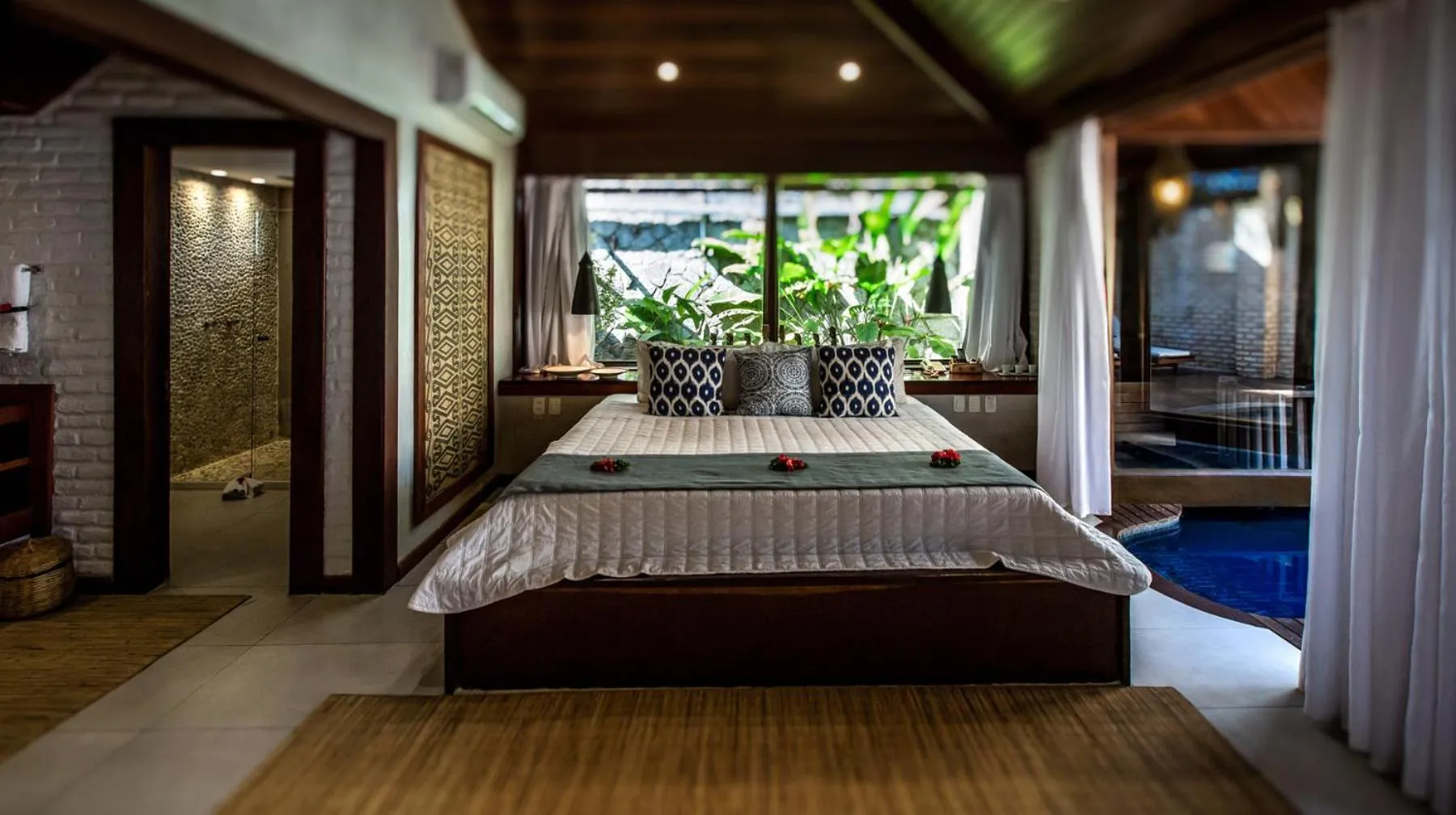 Bed in Hotel Sombra e Água Fresca