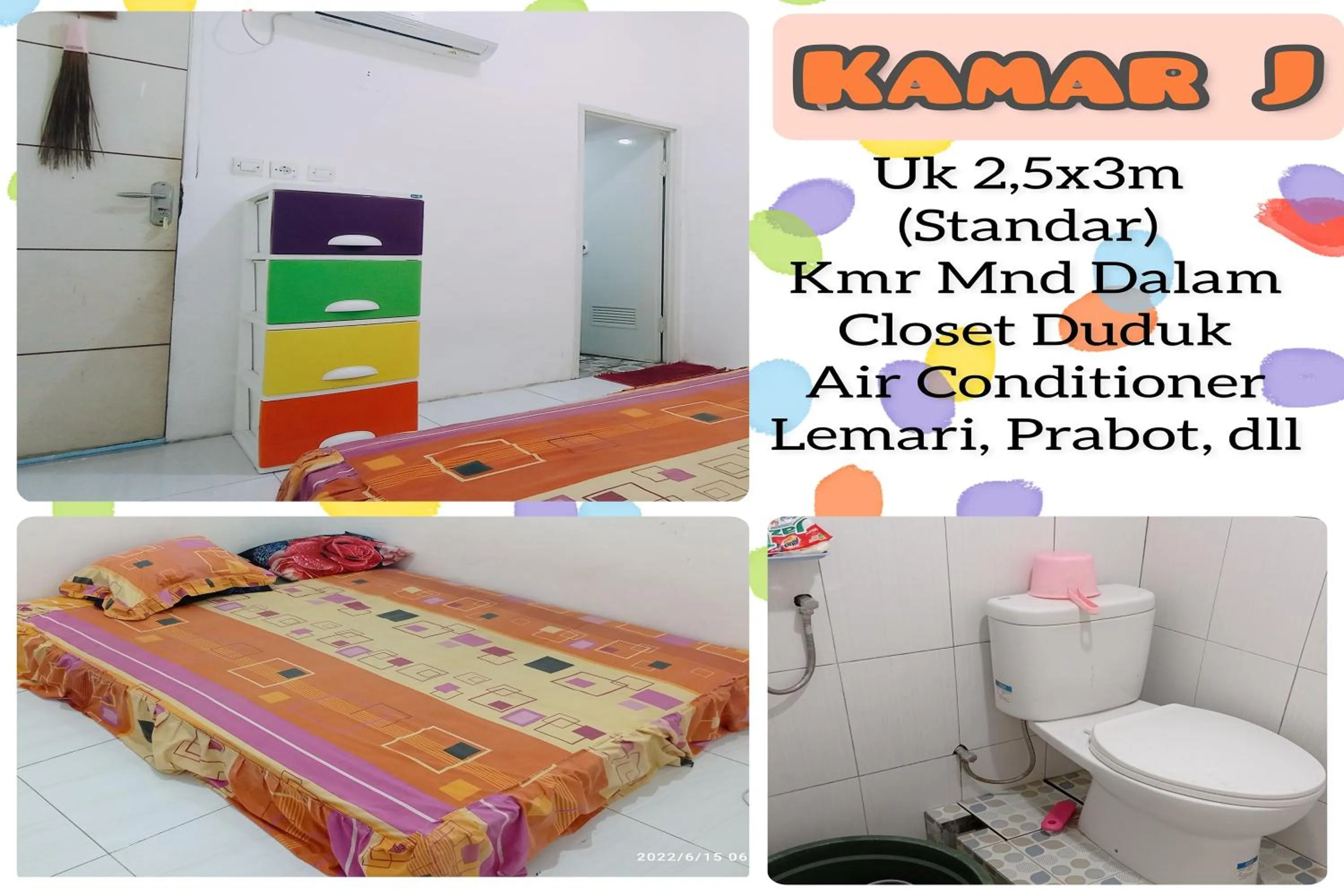 Text overlay in Kost 48 Surabaya