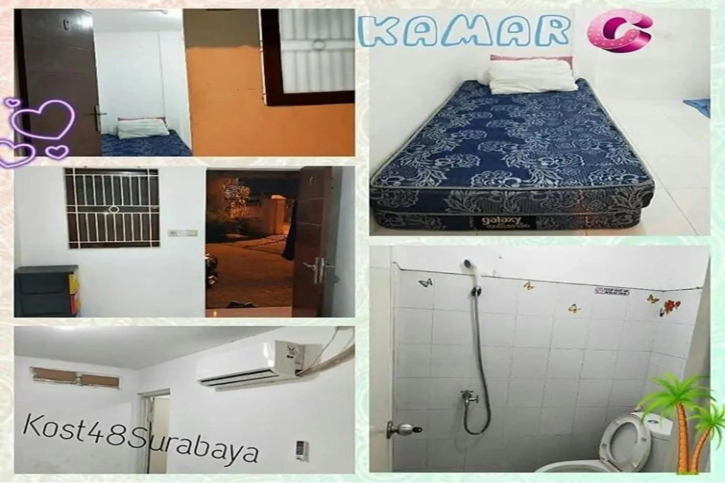 Text overlay in Kost 48 Surabaya