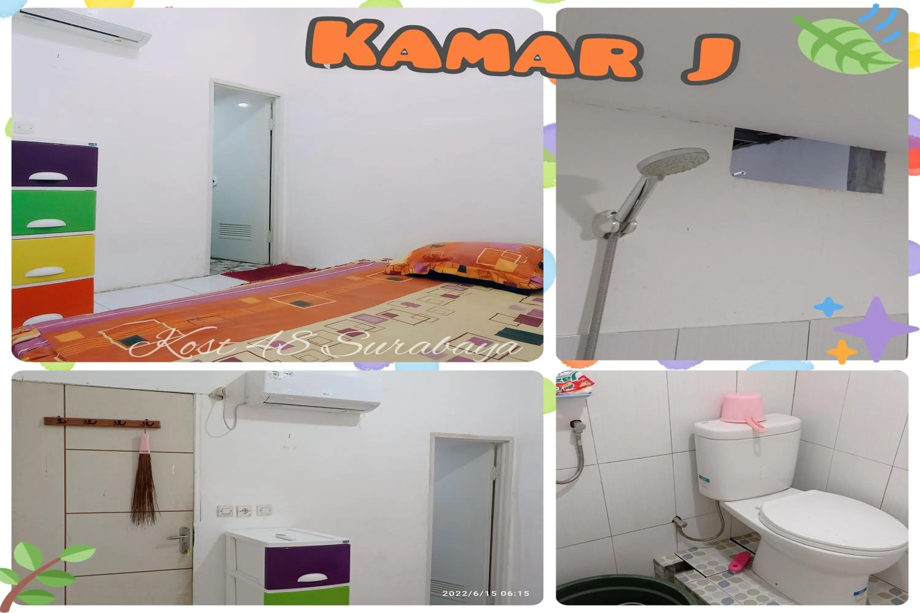 Text overlay in Kost 48 Surabaya