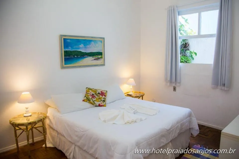 Bed in Pousada Hotel Praia dos Anjos