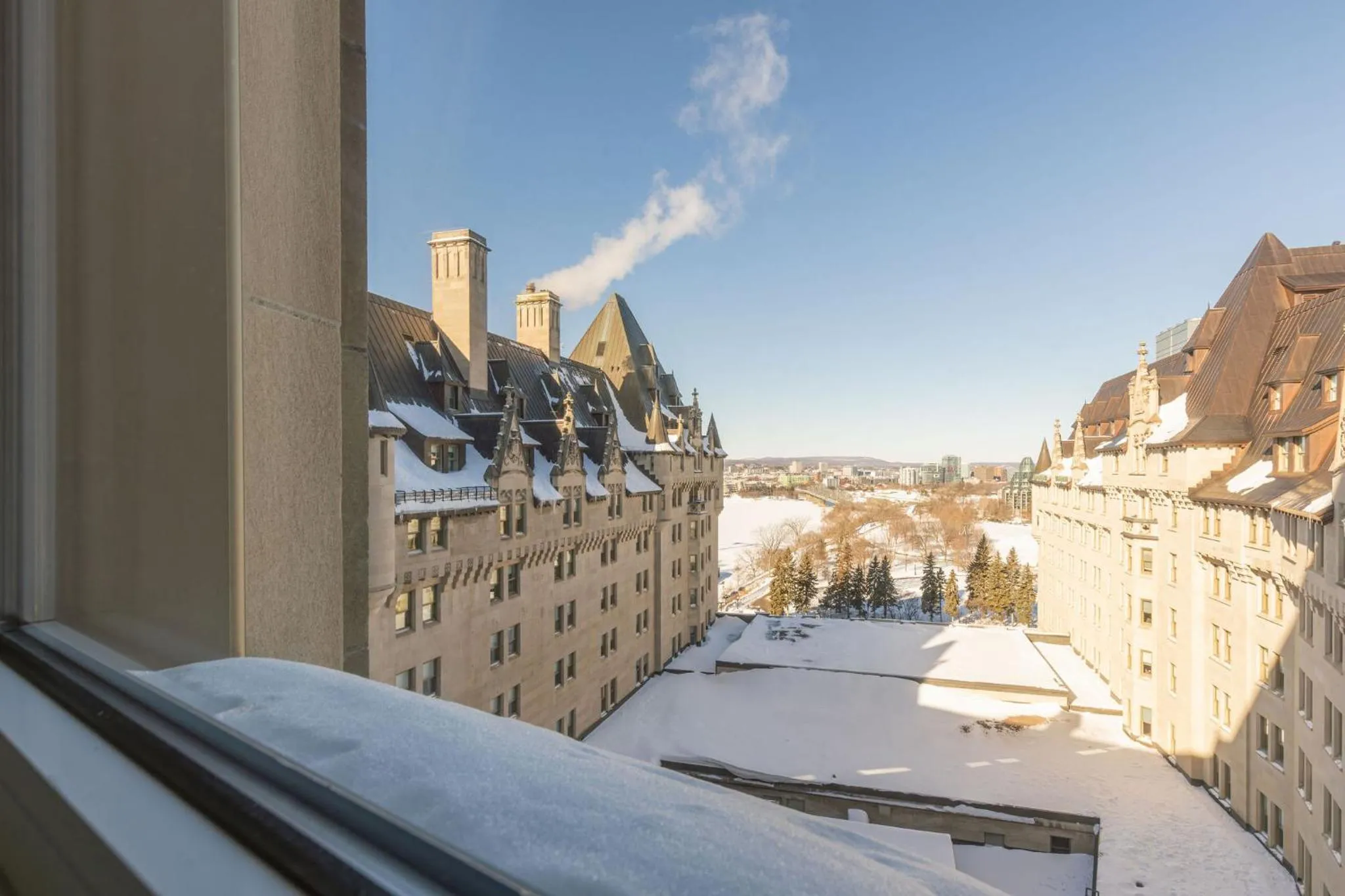 Inner courtyard view in Fairmont Chateau Laurier