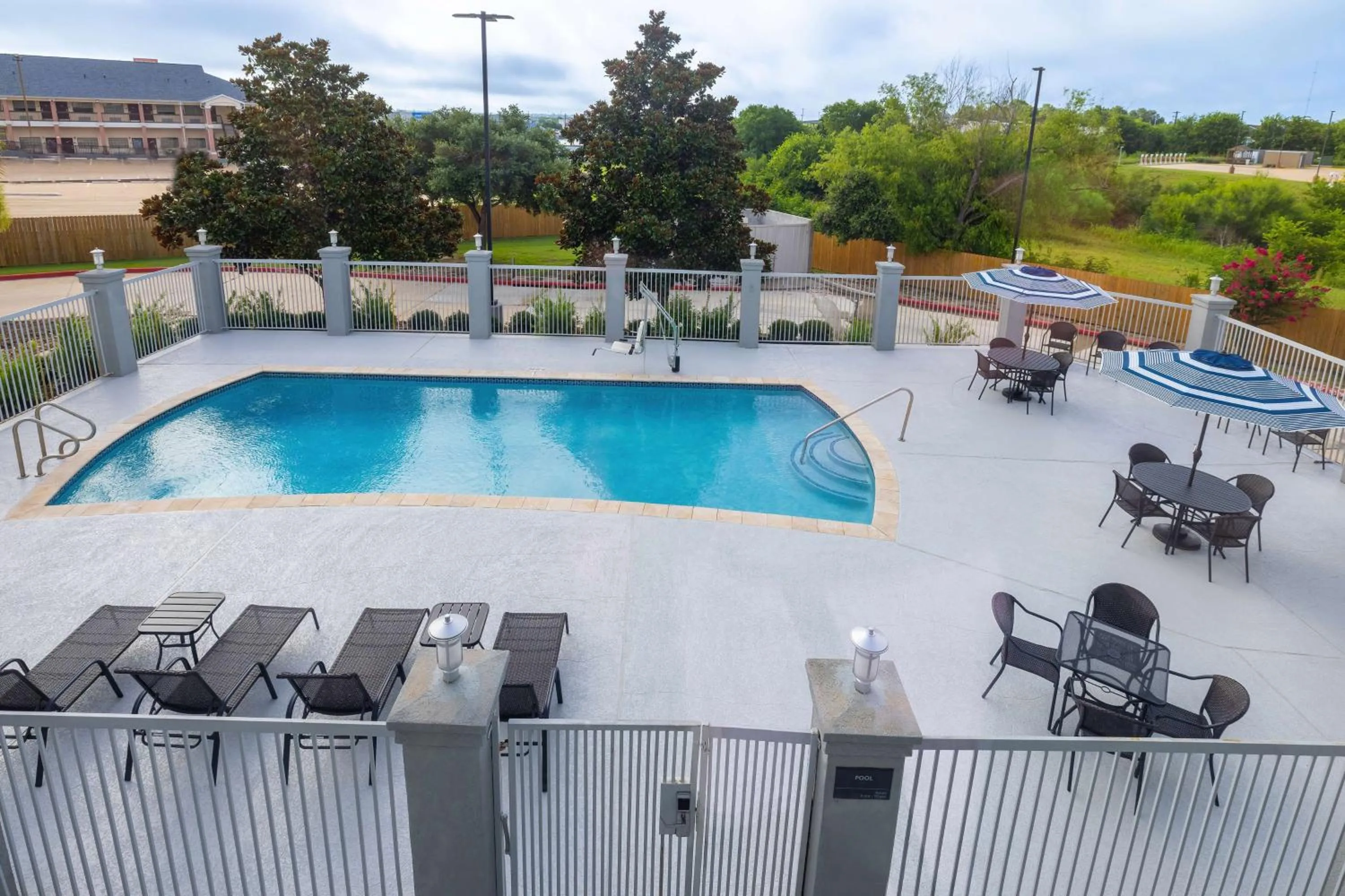 Pool view in Hampton Inn & Suites Brenham