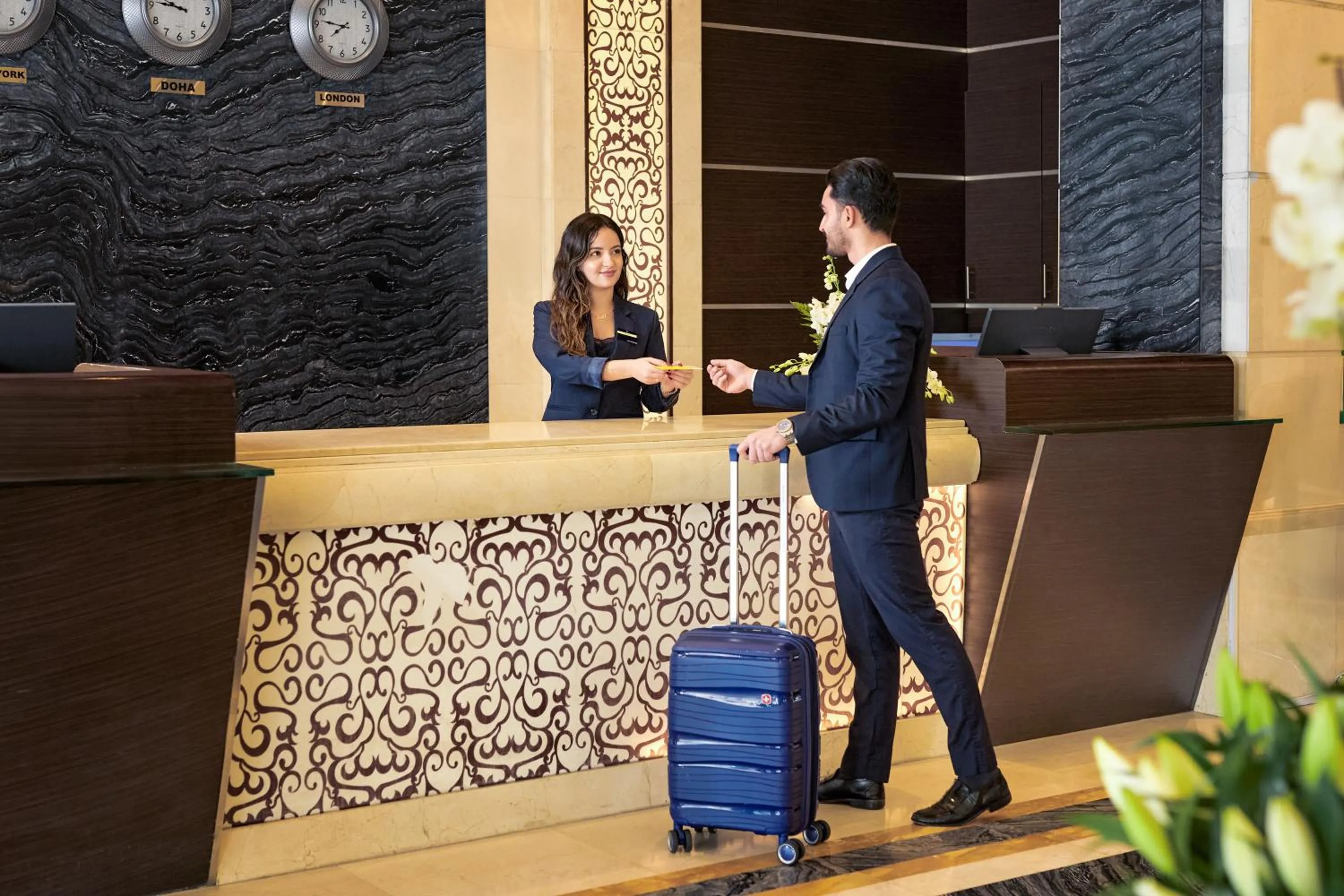 Staff in Golden Tulip Doha Hotel