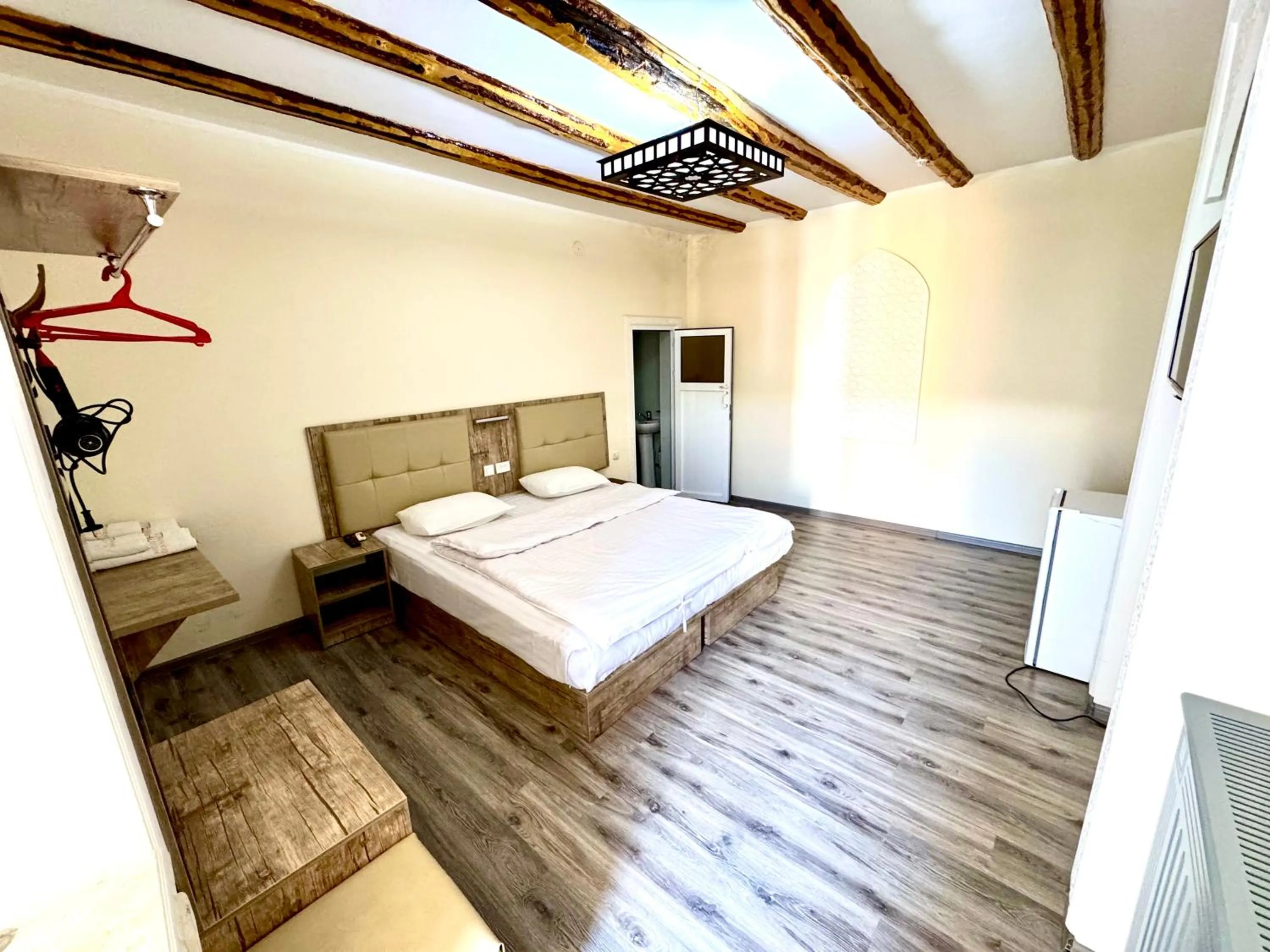 Bed in Bukhara house hotel