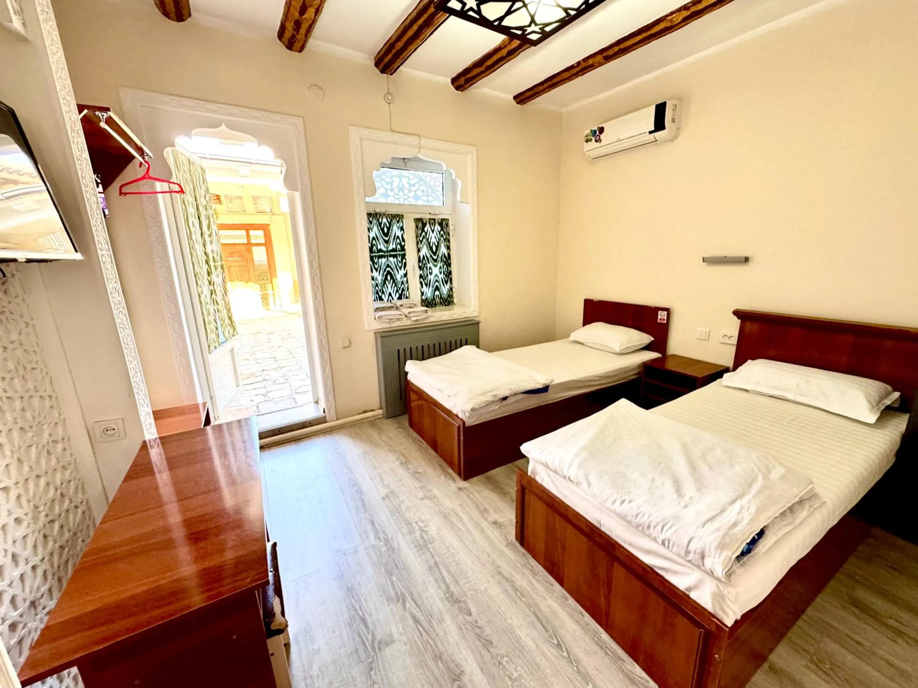 Bed in Bukhara house hotel